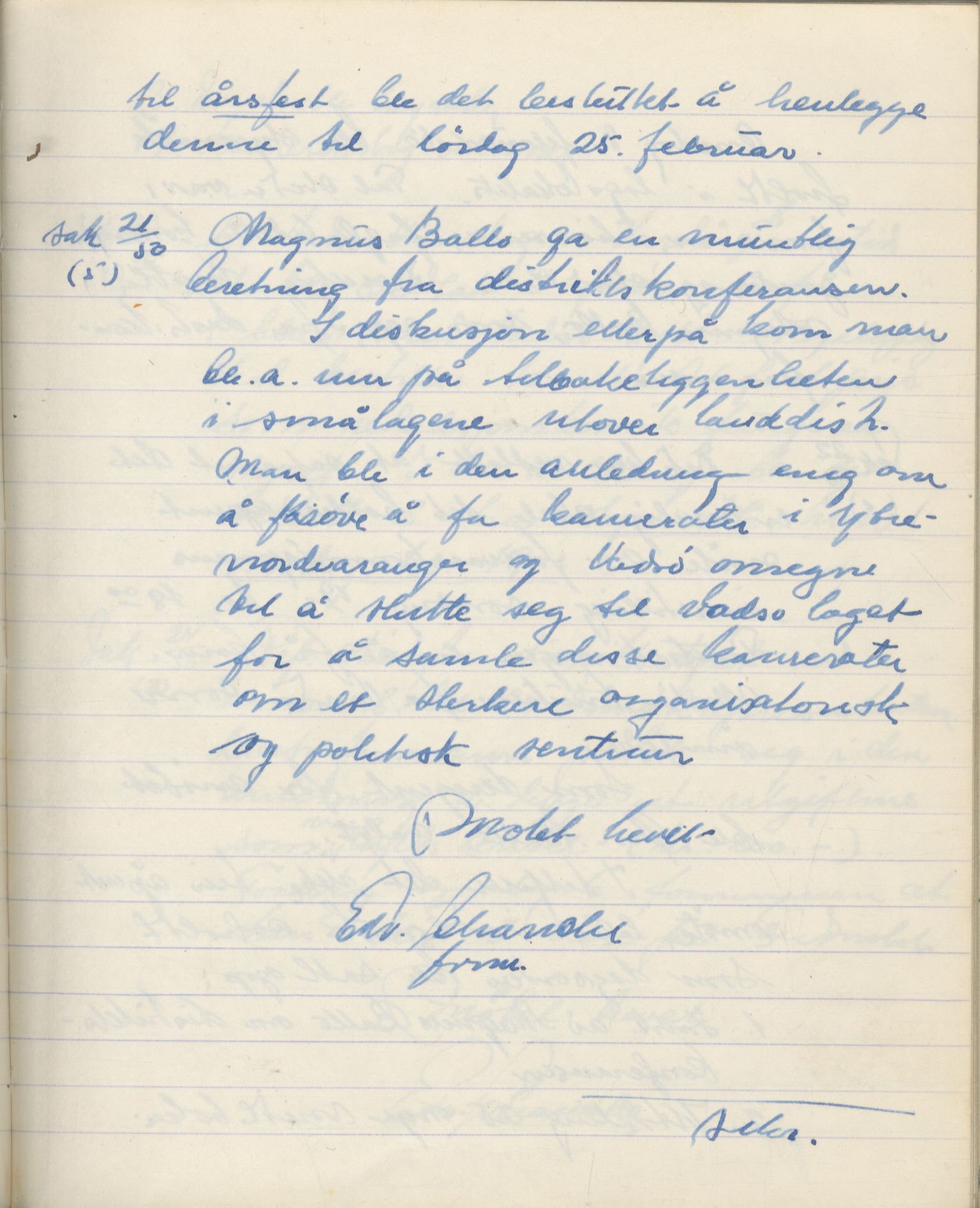 Vadsø kommunistiske parti, FMFB/A-1070/A/Aa/L0001: Styreprotokoll, 1948-1954