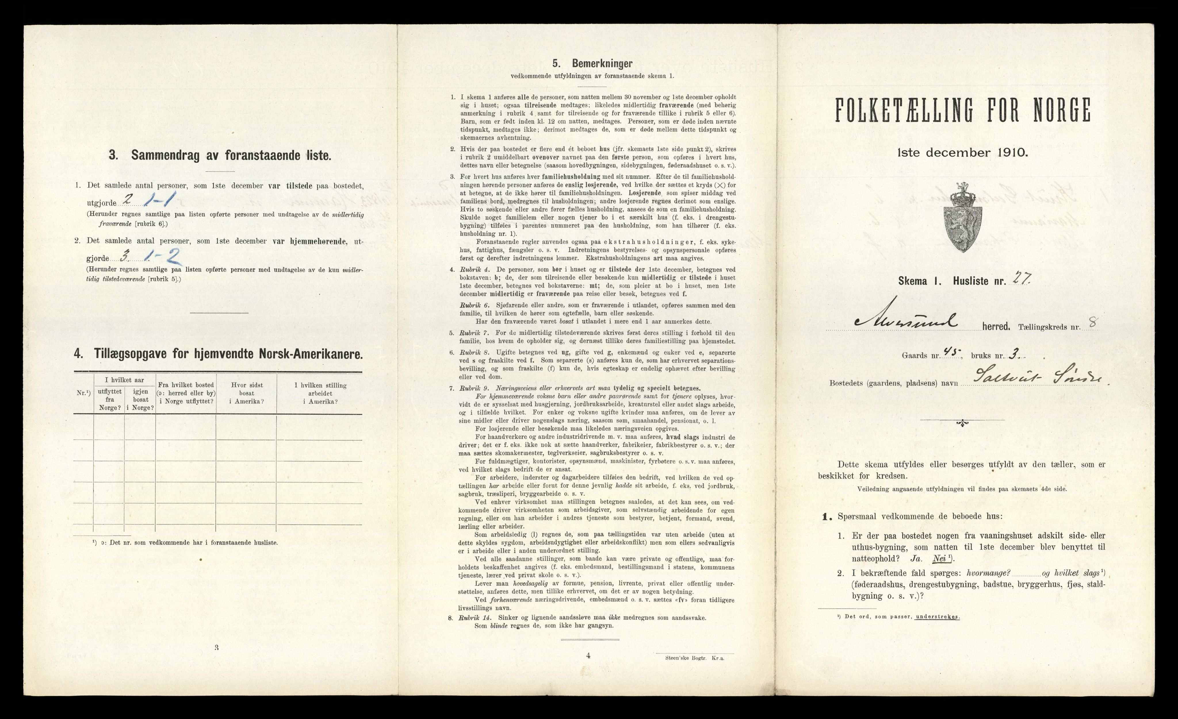 RA, Folketelling 1910 for 1257 Alversund herred, 1910, s. 622