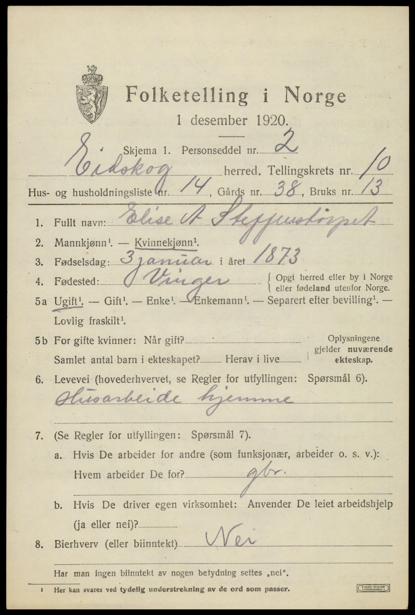 SAH, Folketelling 1920 for 0420 Eidskog herred, 1920, s. 11295