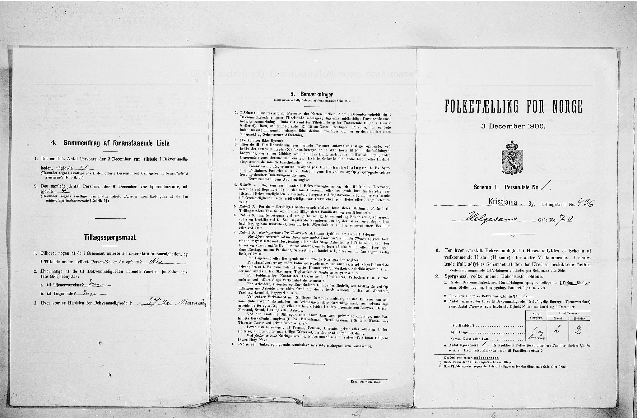 SAO, Folketelling 1900 for 0301 Kristiania kjøpstad, 1900, s. 36333