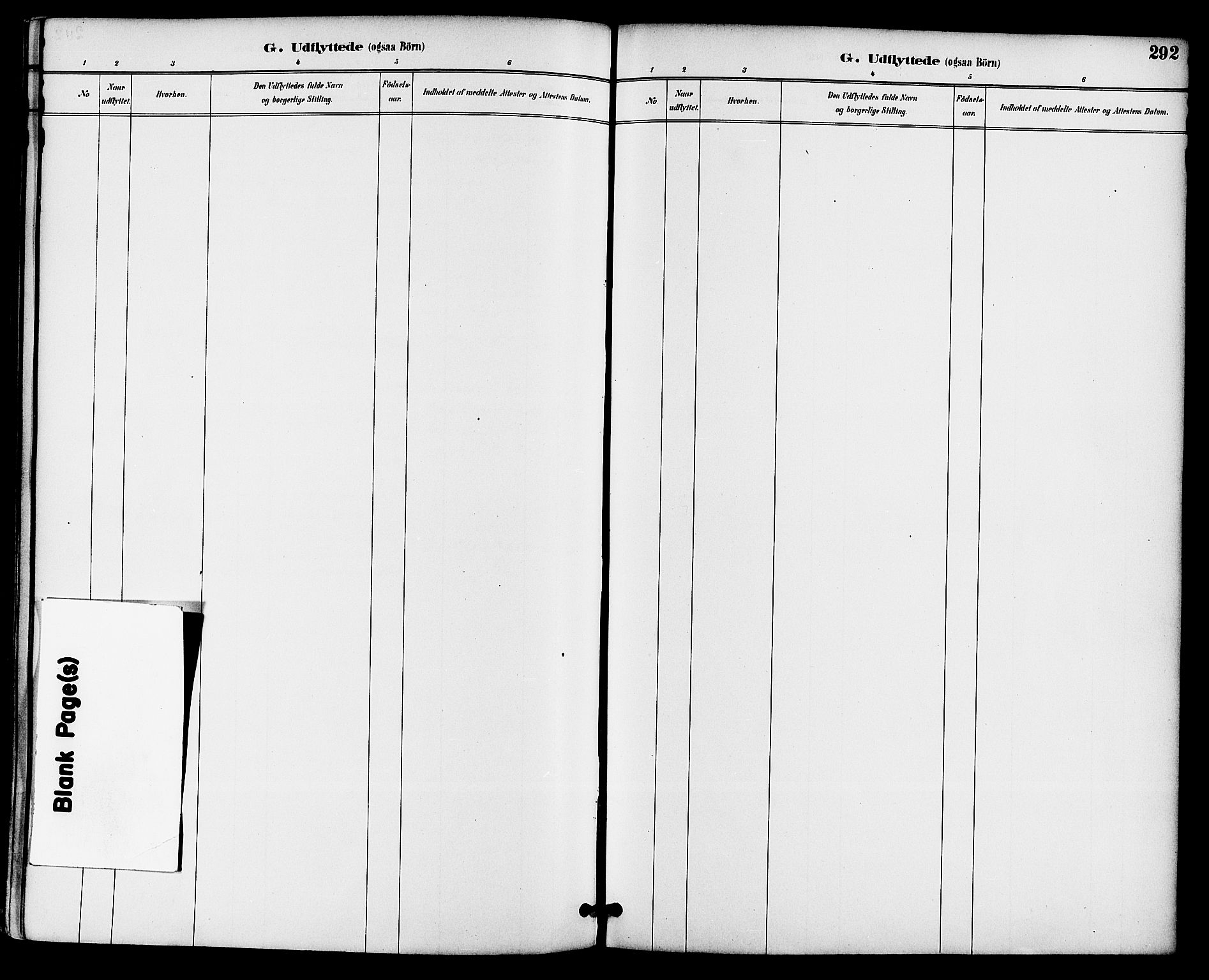 Gjerpen kirkebøker, SAKO/A-265/F/Fa/L0010: Ministerialbok nr. I 10, 1886-1895, s. 292