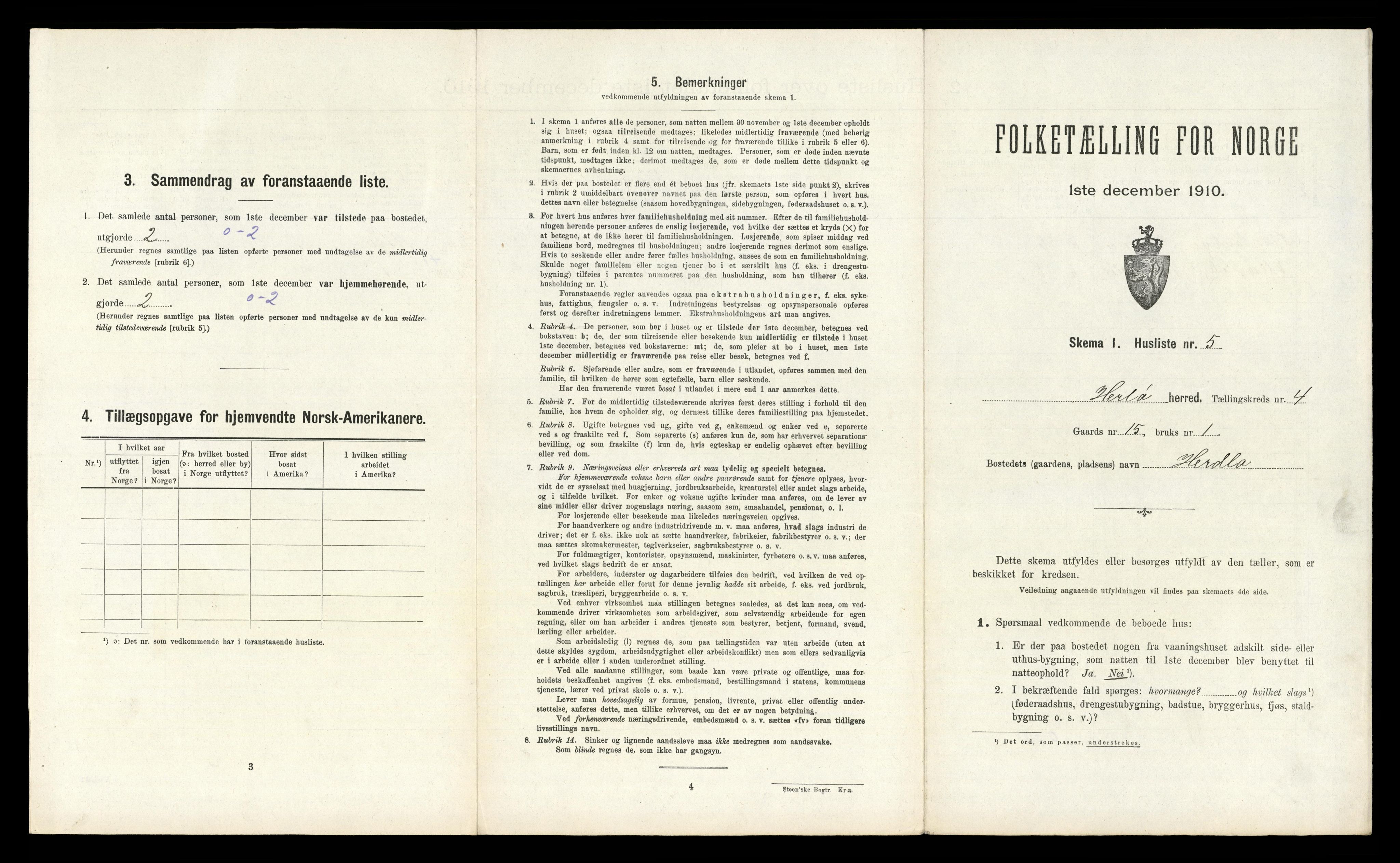 RA, Folketelling 1910 for 1258 Herdla herred, 1910, s. 342