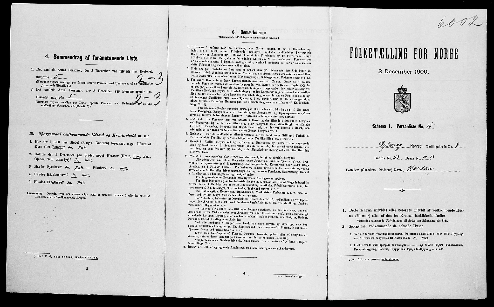SAK, Folketelling 1900 for 0915 Dypvåg herred, 1900, s. 1049