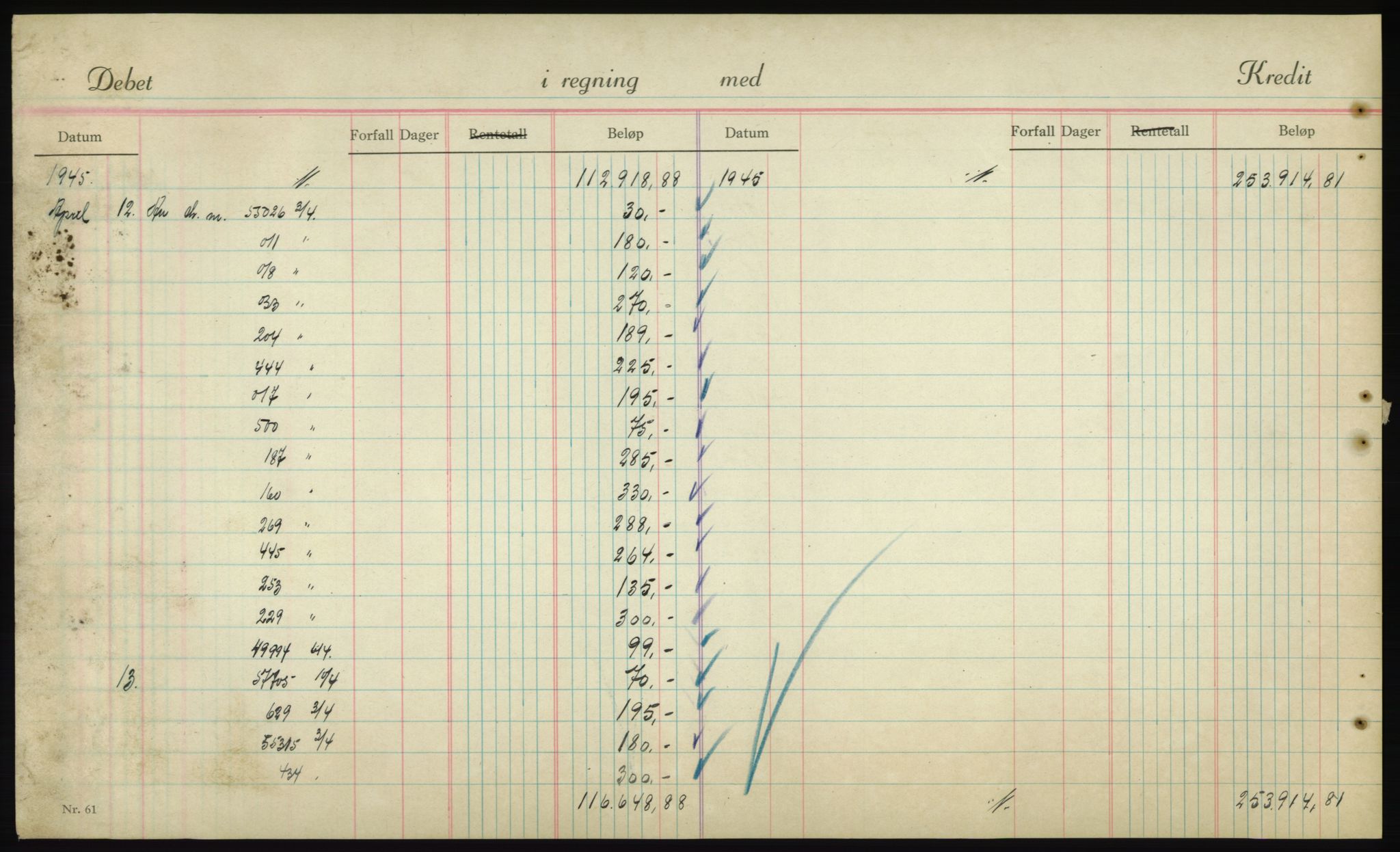 Forsvarsdepartementet, 10. kontor / Oppgjørskontoret, AV/RA-RAFA-1225/D/Db/L0180: Lista oppgjørskontor, 1942-1952, s. 1976