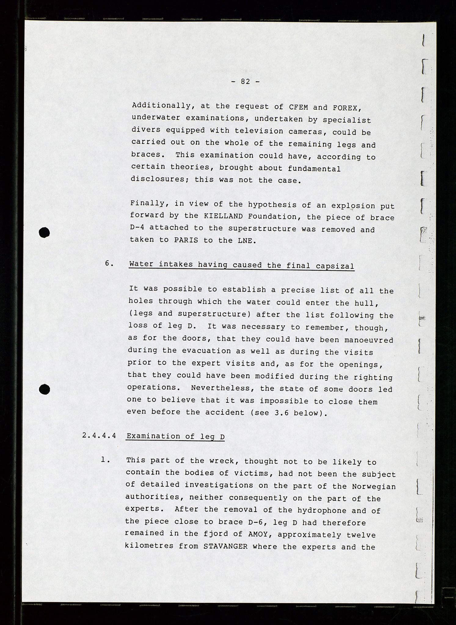 Pa 1503 - Stavanger Drilling AS, AV/SAST-A-101906/Da/L0007: Alexander L. Kielland - Rettssak i Paris, 1982-1988, s. 82