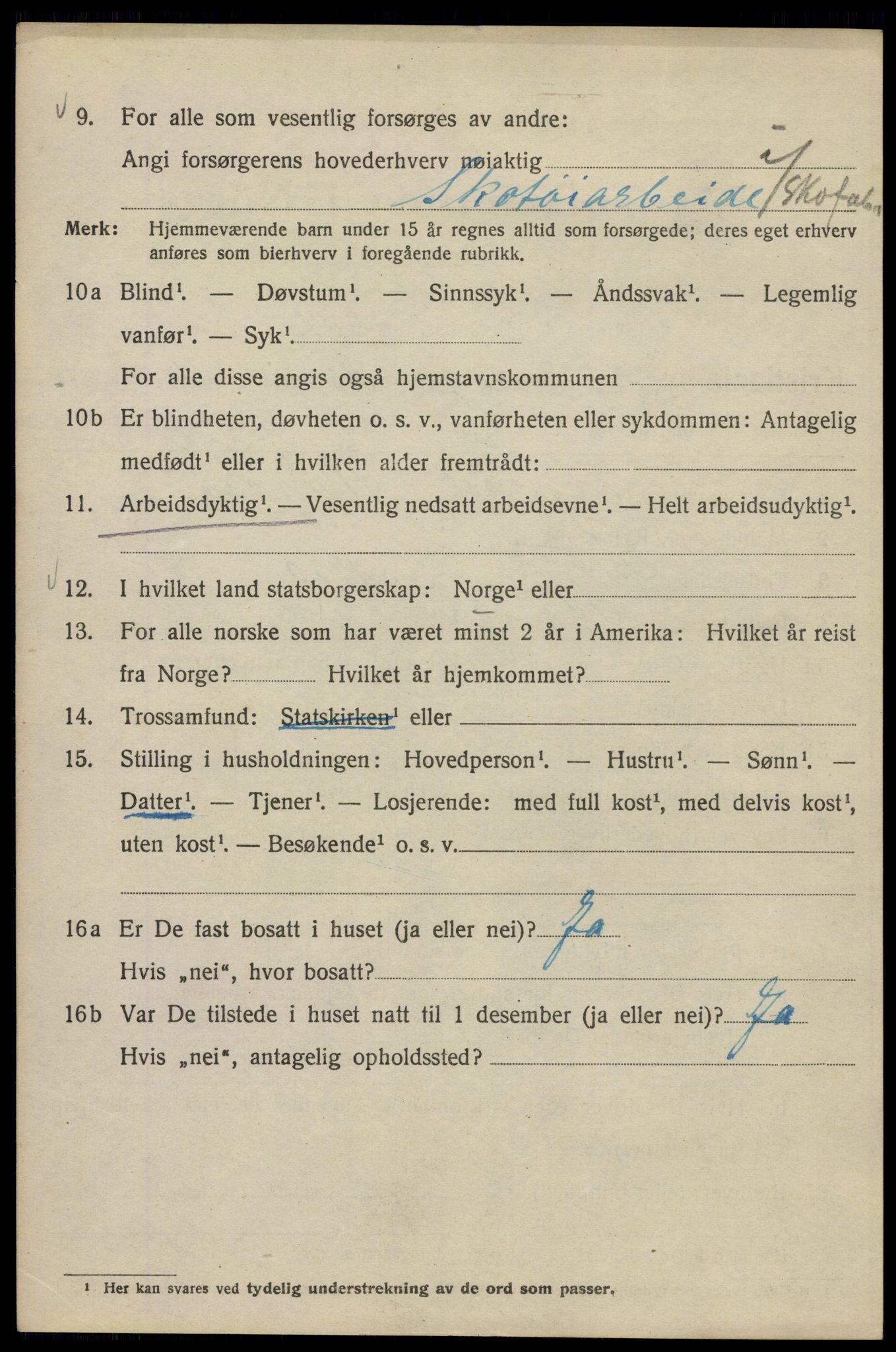 SAO, Folketelling 1920 for 0301 Kristiania kjøpstad, 1920, s. 161944