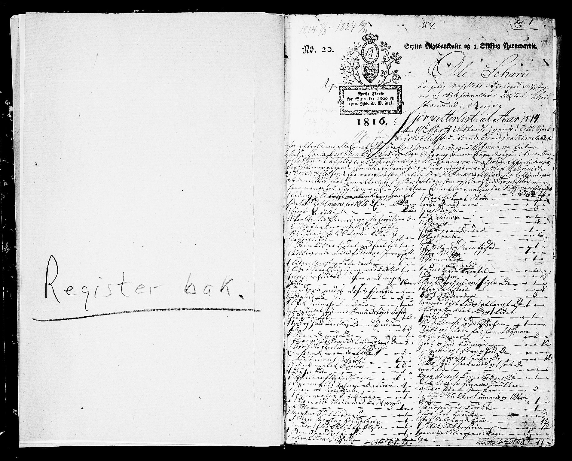 Kristiansund byfogd, AV/SAT-A-4587/A/29/L0004: Skifteprotokoll. Aut. 11.10.1816, 1814-1824, s. 0b-1a