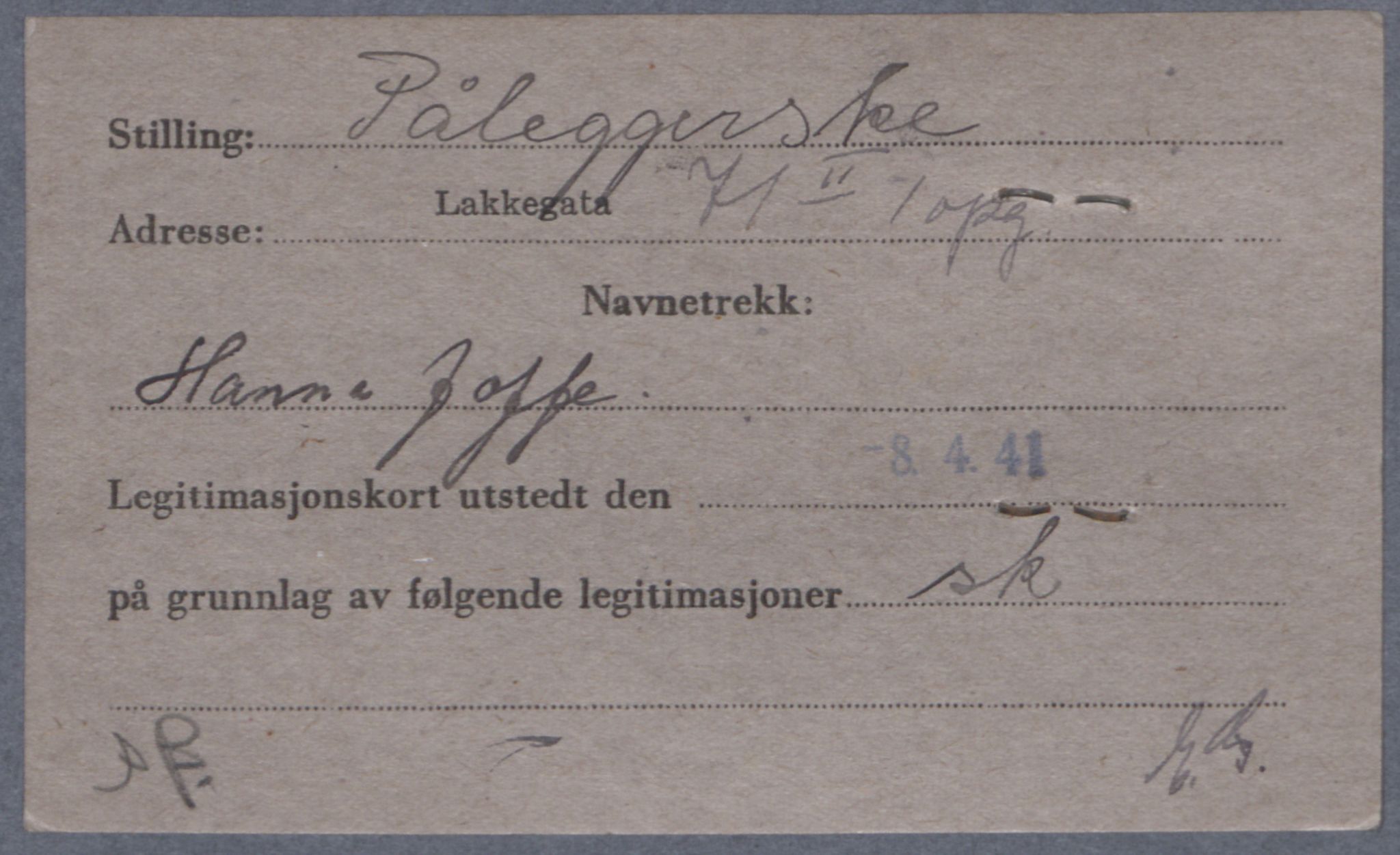 Sosialdepartementet, Våre Falne, RA/S-1708/E/Ee/L0021A: Fotografier av jøder på legitimasjonskort (1941-42), 1941-1942, s. 176