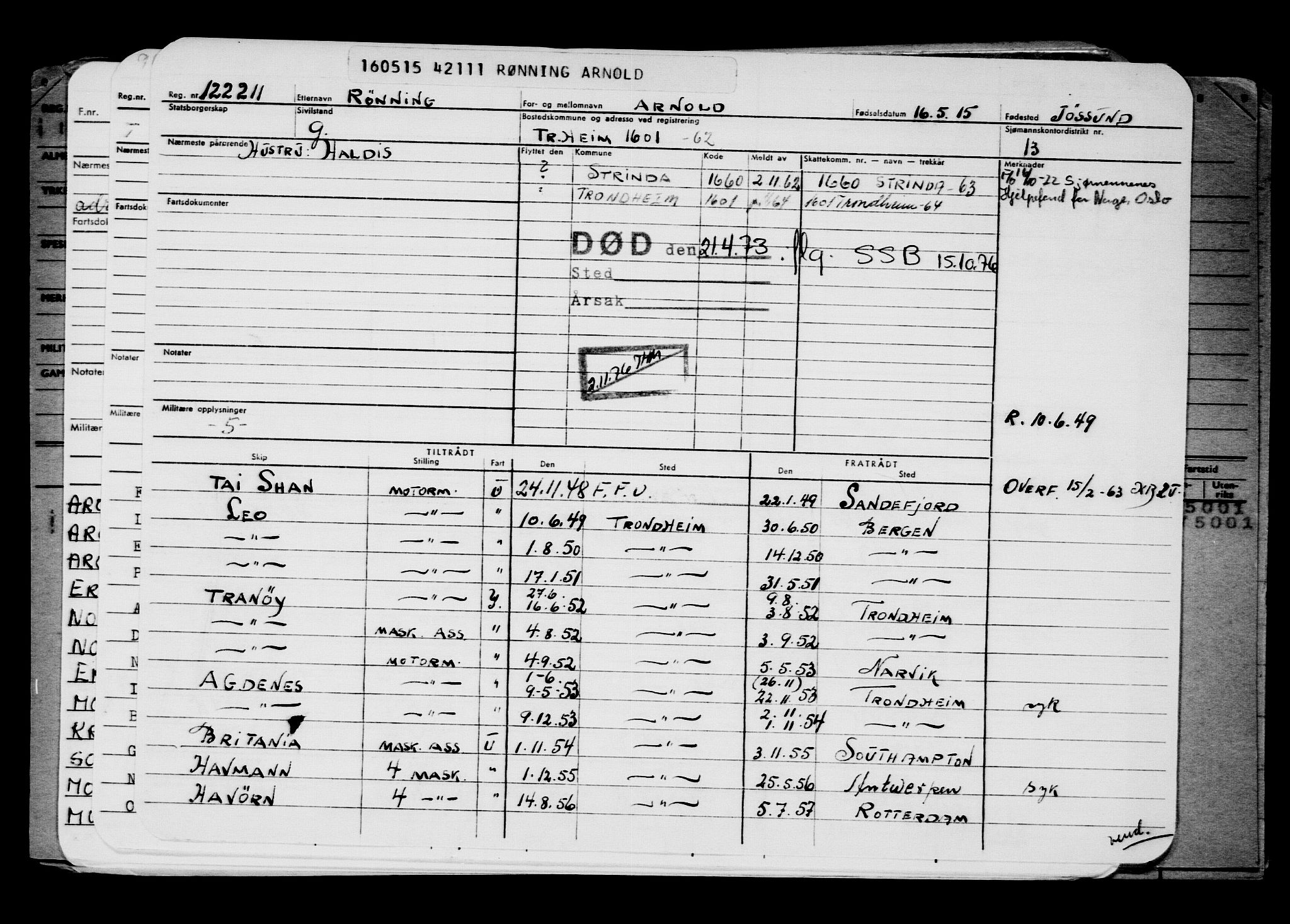 Direktoratet for sjømenn, AV/RA-S-3545/G/Gb/L0129: Hovedkort, 1915, s. 721