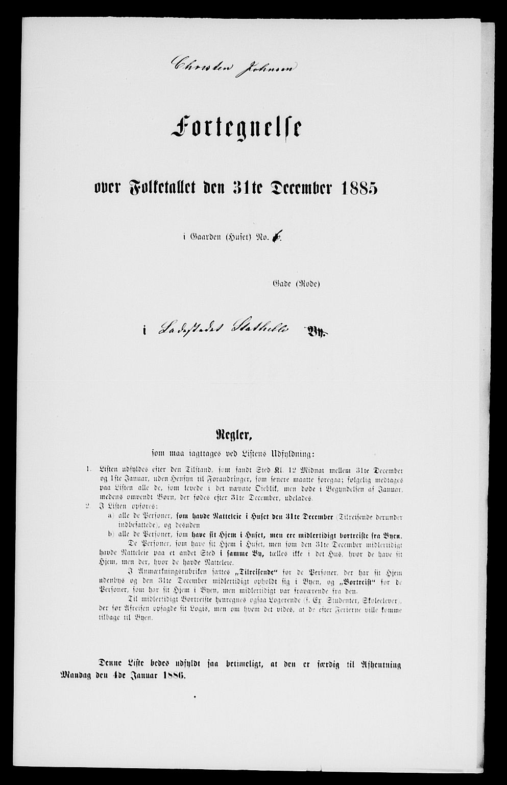 SAKO, Folketelling 1885 for 0803 Stathelle ladested, 1885, s. 11