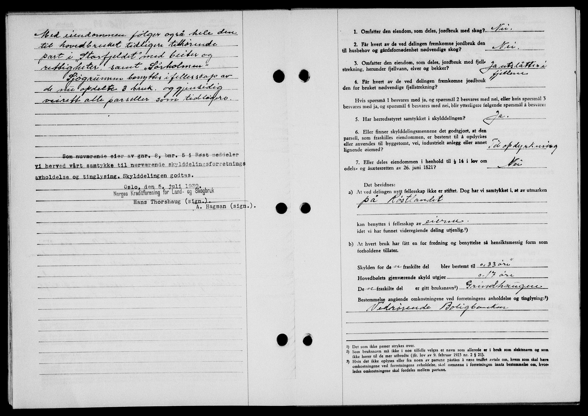 Lofoten sorenskriveri, SAT/A-0017/1/2/2C/L0006a: Pantebok nr. 6a, 1939-1939, Dagboknr: 1460/1939