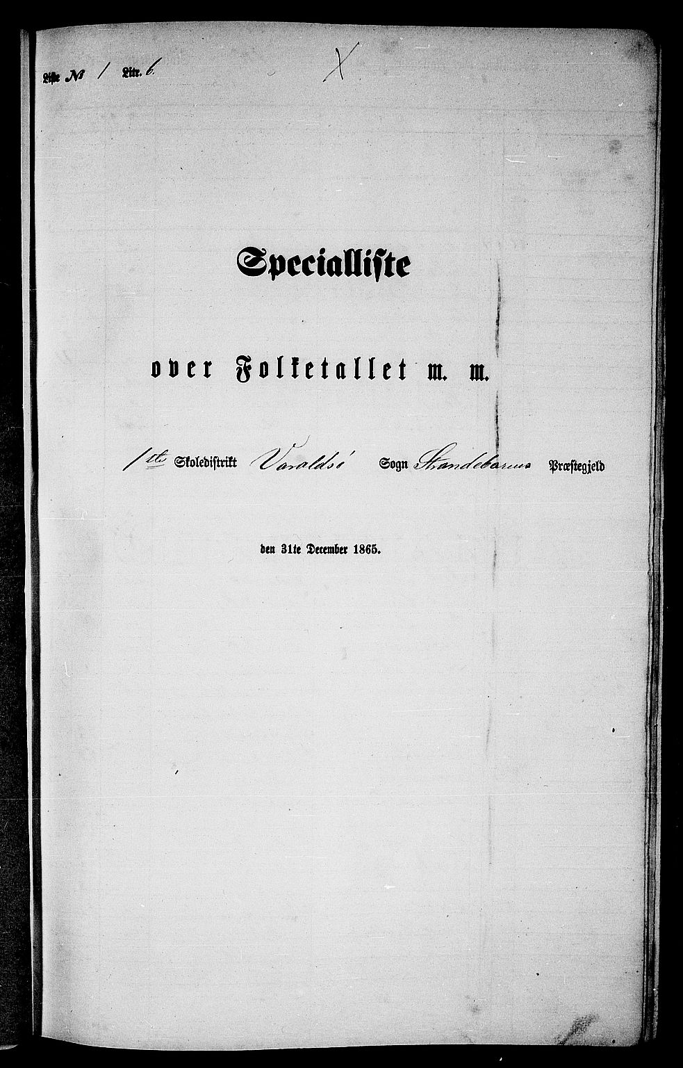 RA, Folketelling 1865 for 1226P Strandebarm prestegjeld, 1865, s. 22