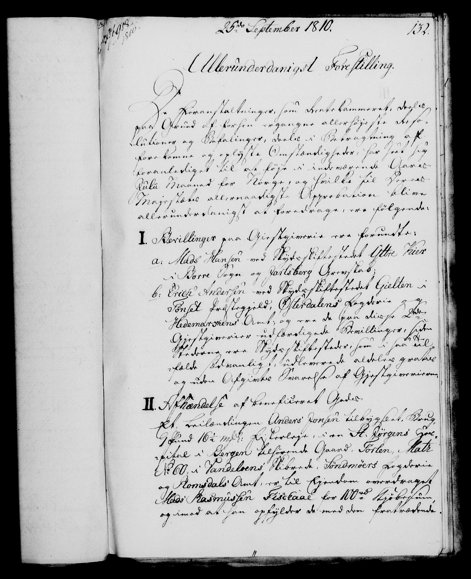 Rentekammeret, Kammerkanselliet, AV/RA-EA-3111/G/Gf/Gfa/L0092: Norsk relasjons- og resolusjonsprotokoll (merket RK 52.92), 1810, s. 508