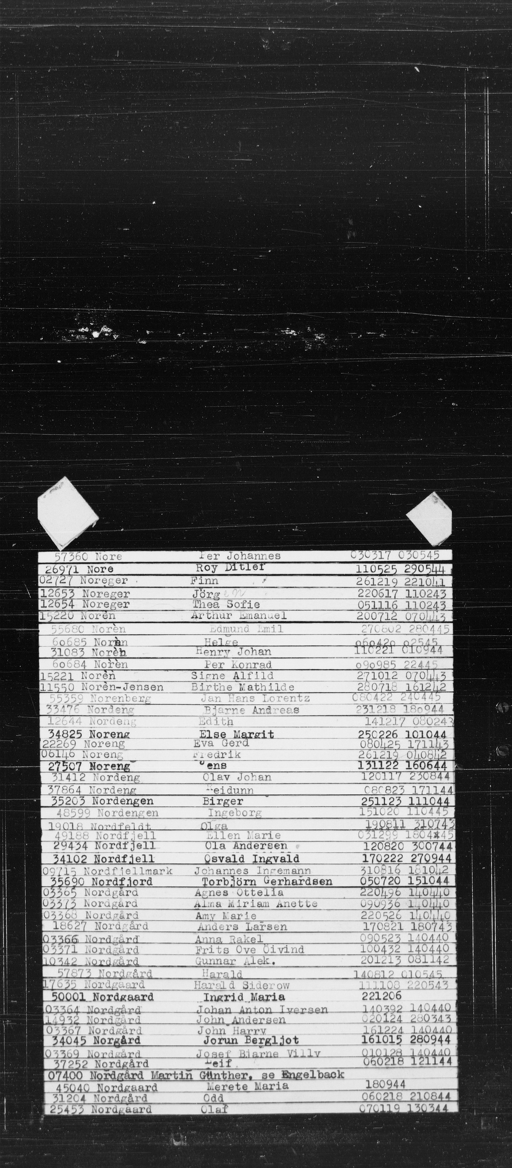 Den Kgl. Norske Legasjons Flyktningskontor, RA/S-6753/V/Va/L0022: Kjesäterkartoteket.  Alfabetisk register, A-Å., 1940-1945, s. 632