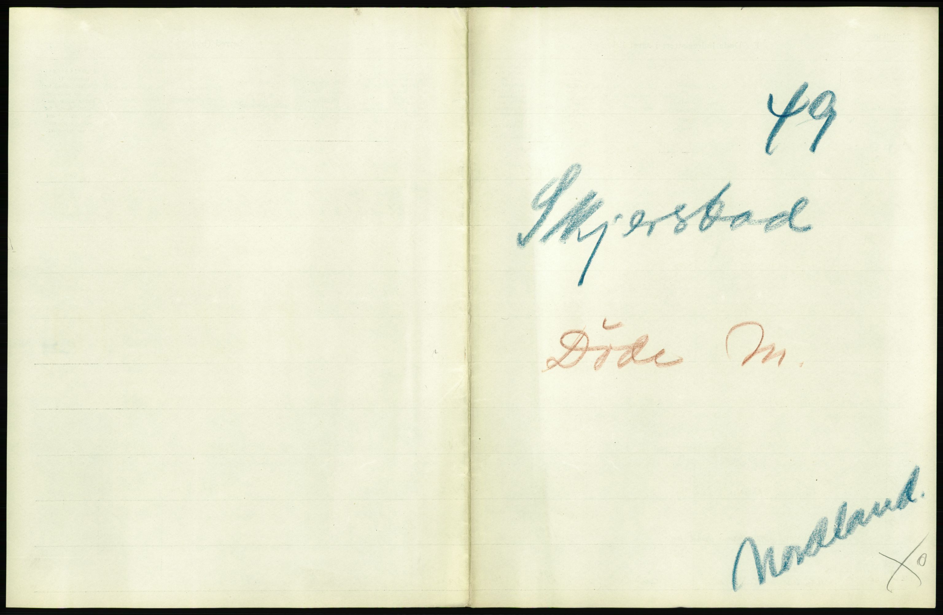 Statistisk sentralbyrå, Sosiodemografiske emner, Befolkning, AV/RA-S-2228/D/Df/Dfc/Dfca/L0051: Nordland fylke: Døde. Bygder og byer., 1921