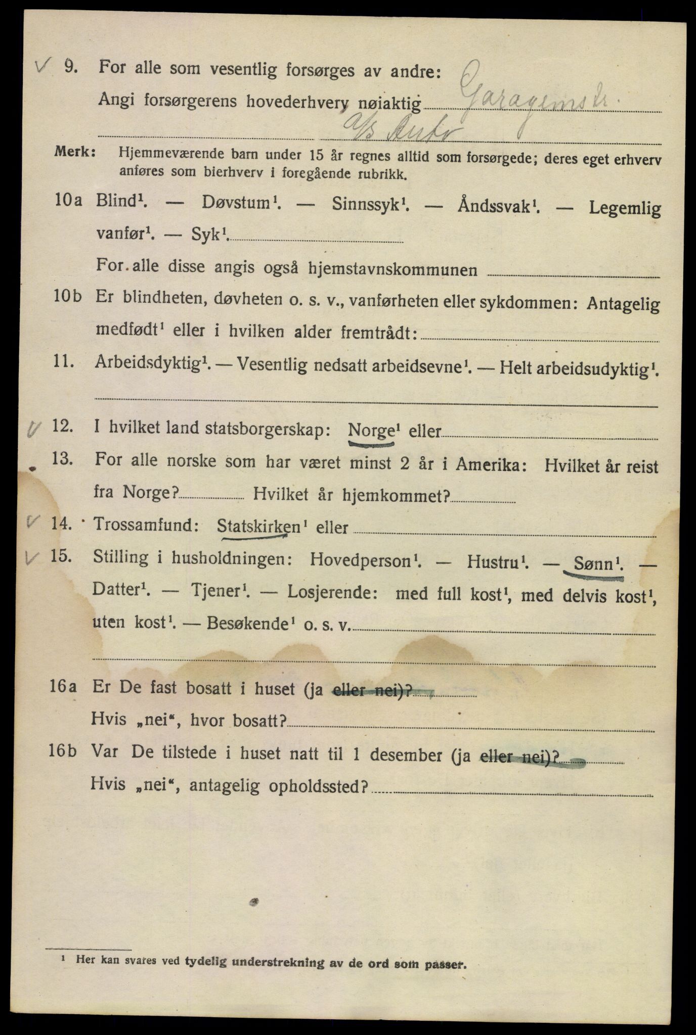 SAO, Folketelling 1920 for 0301 Kristiania kjøpstad, 1920, s. 364732