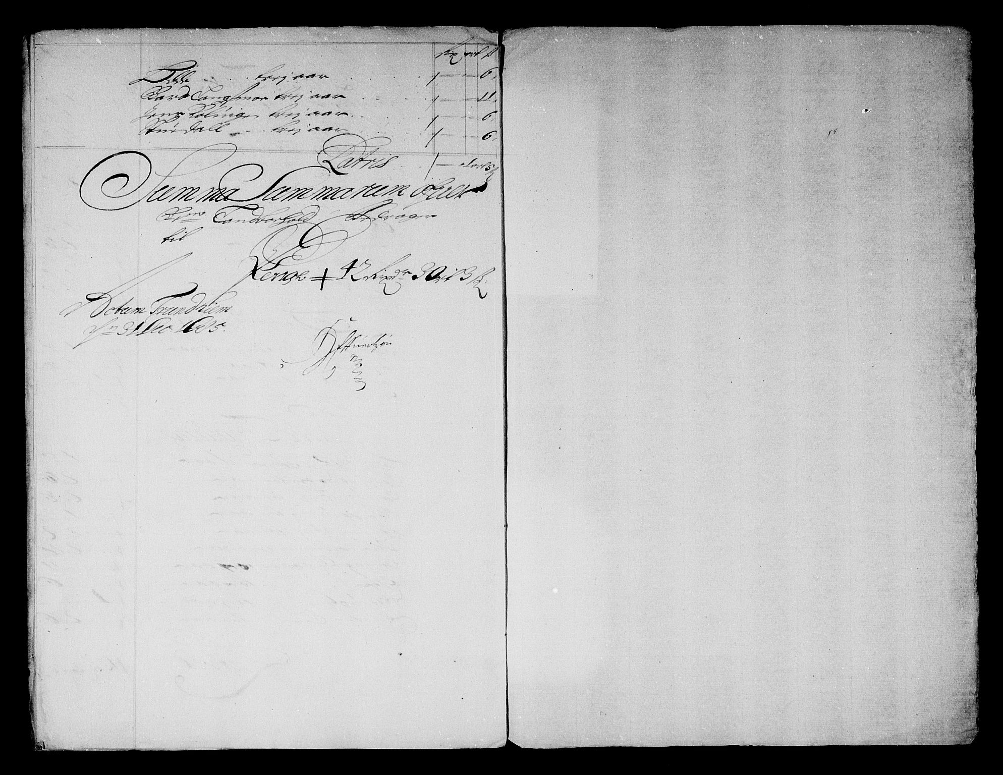 Rentekammeret inntil 1814, Reviderte regnskaper, Stiftamtstueregnskaper, Trondheim stiftamt og Nordland amt, AV/RA-EA-6044/R/Rg/L0079: Trondheim stiftamt og Nordland amt, 1685