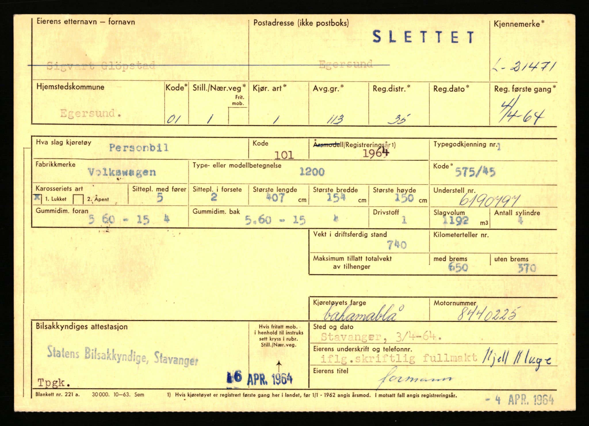 Stavanger trafikkstasjon, AV/SAST-A-101942/0/F/L0037: L-20500 - L-21499, 1930-1971, s. 2227