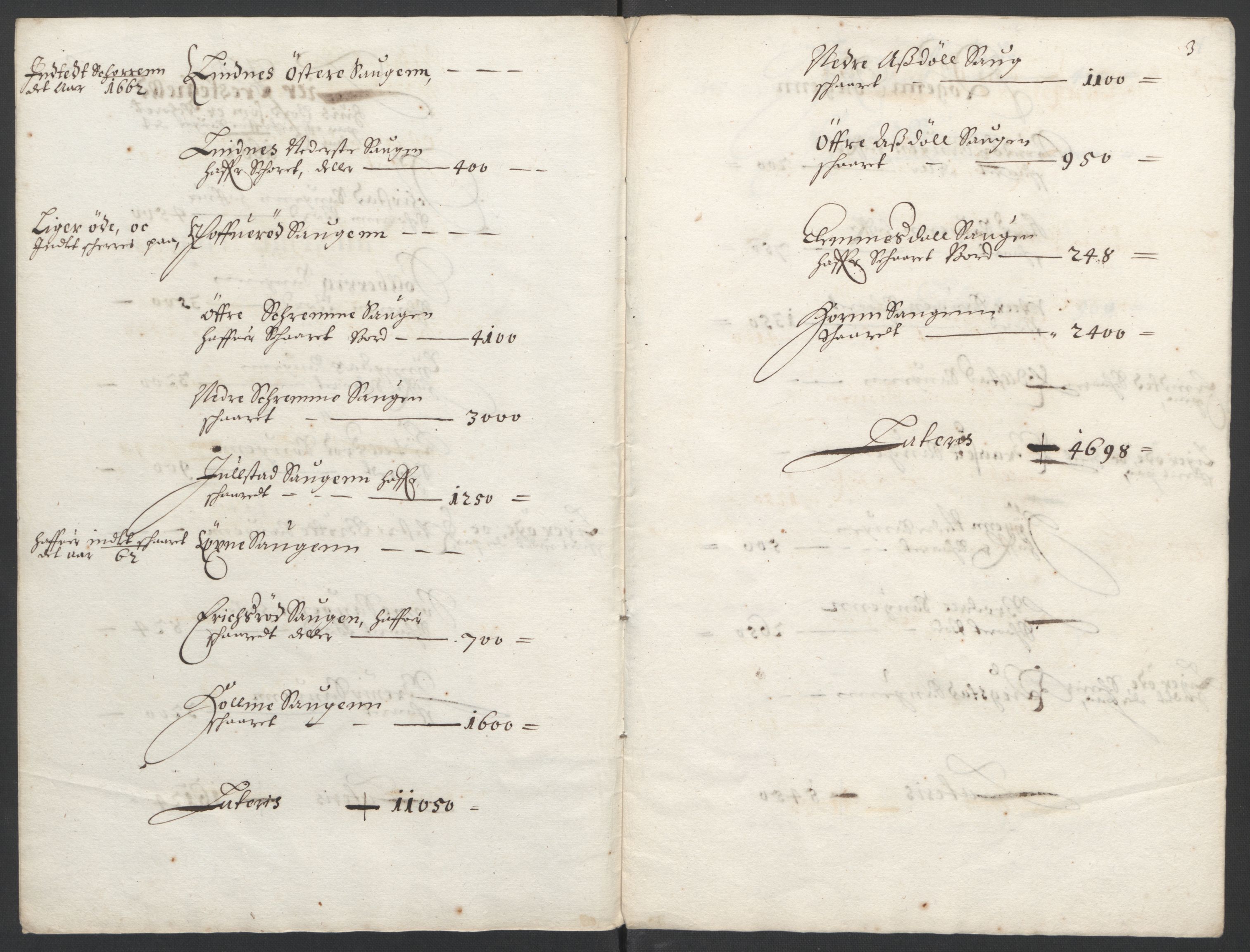 Rentekammeret inntil 1814, Reviderte regnskaper, Stiftamtstueregnskaper, Landkommissariatet på Akershus og Akershus stiftamt, AV/RA-EA-5869/R/Ra/L0012: Landkommissariatet på Akershus, 1661-1662