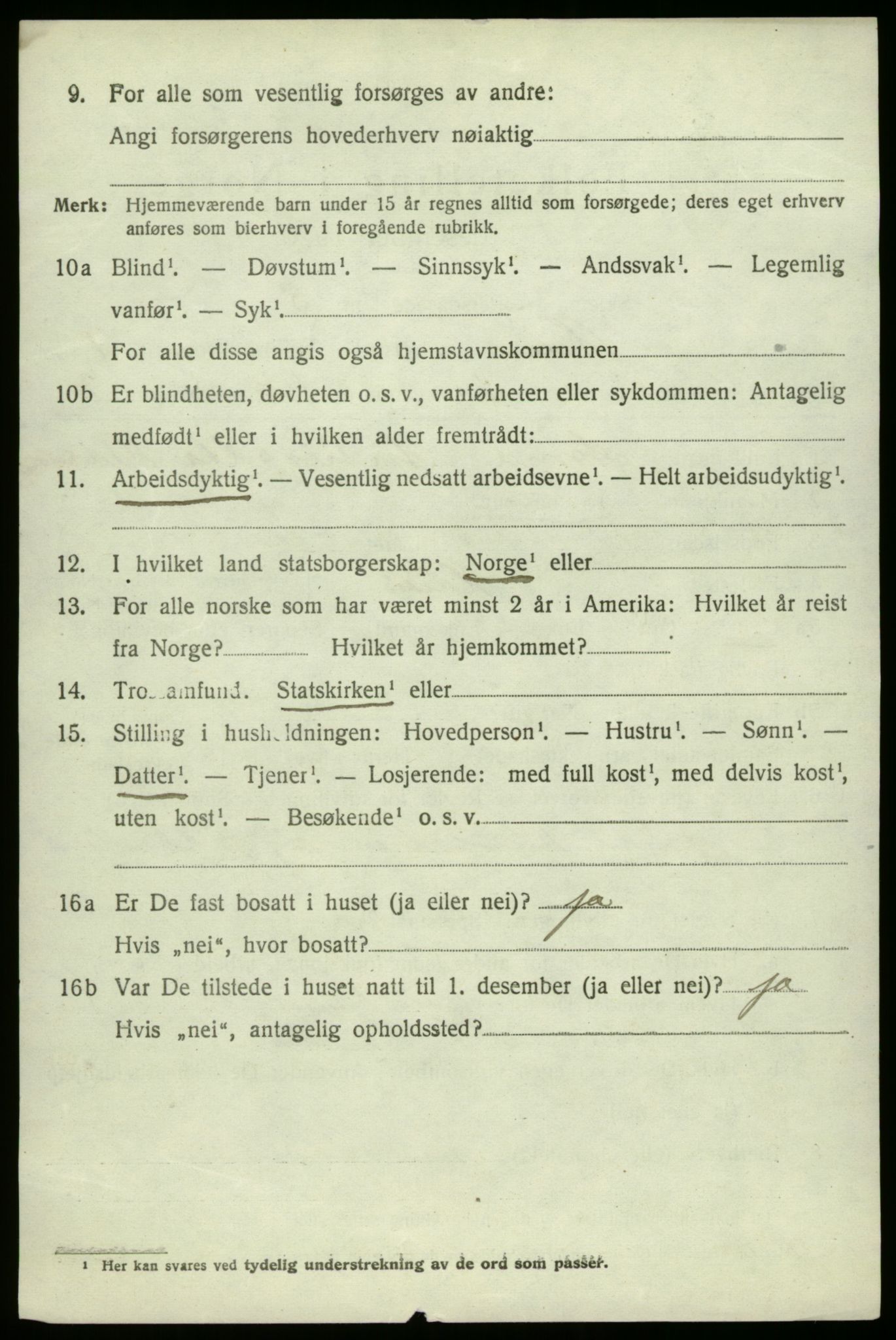 SAB, Folketelling 1920 for 1250 Haus herred, 1920, s. 1702