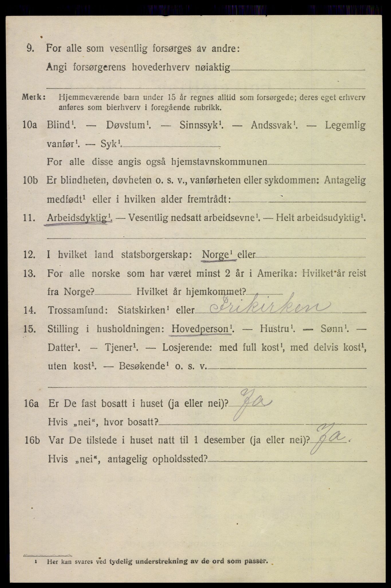 SAK, Folketelling 1920 for 0920 Øyestad herred, 1920, s. 2697