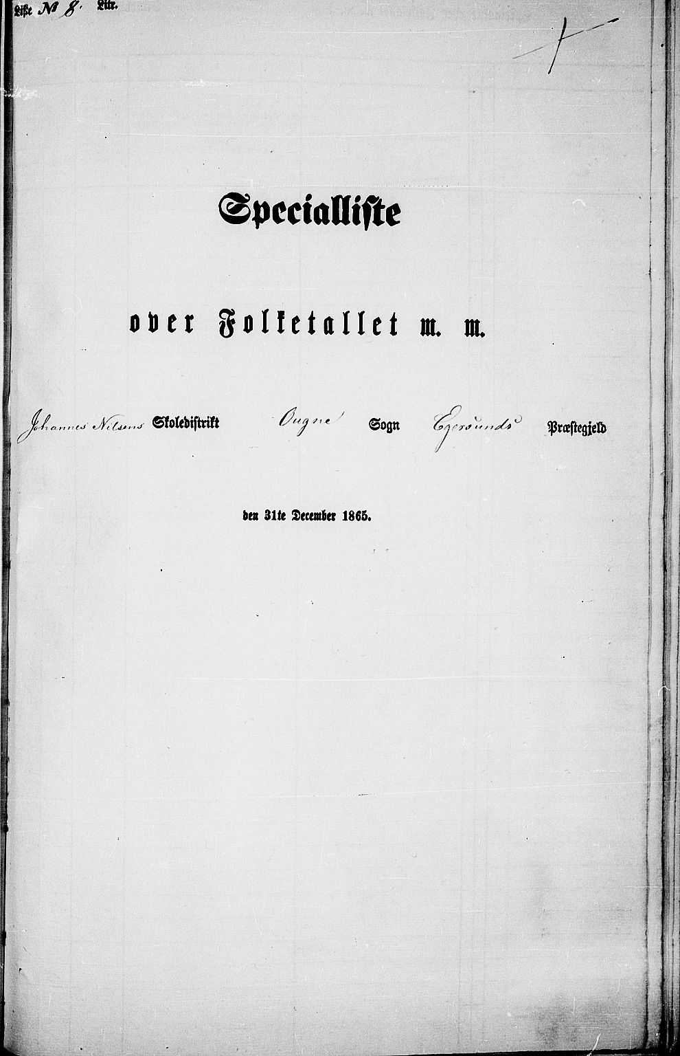 RA, Folketelling 1865 for 1116L Eigersund prestegjeld, Eigersund landsokn og Ogna sokn, 1865, s. 131