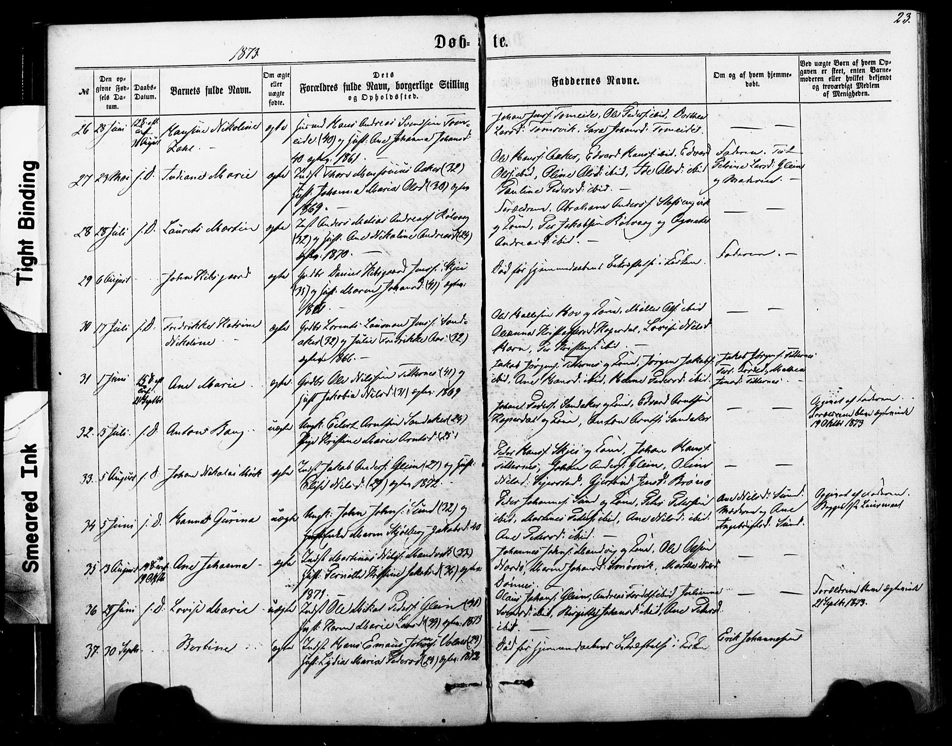 Ministerialprotokoller, klokkerbøker og fødselsregistre - Nordland, AV/SAT-A-1459/835/L0524: Ministerialbok nr. 835A02, 1865-1880, s. 23