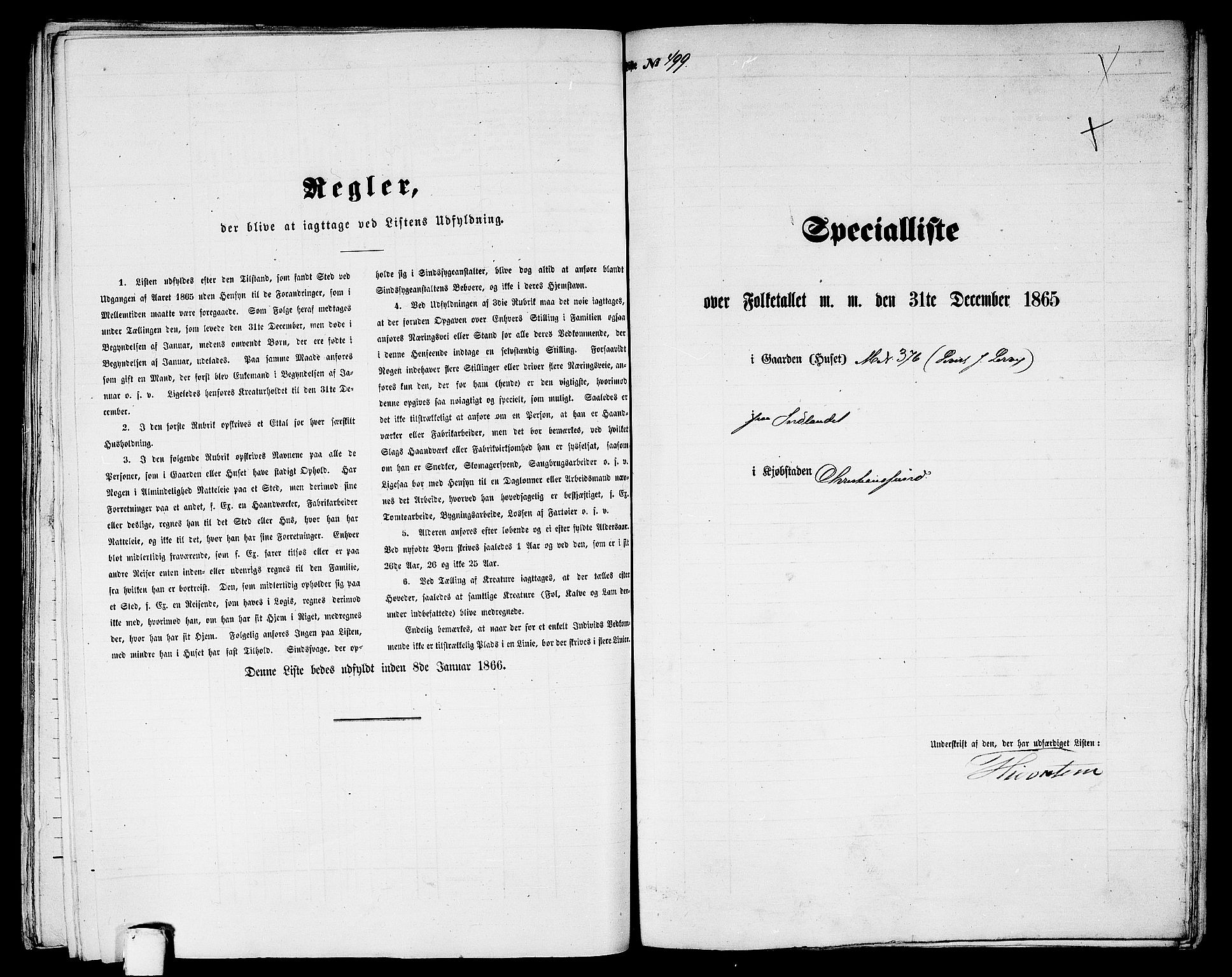 RA, Folketelling 1865 for 1503B Kristiansund prestegjeld, Kristiansund kjøpstad, 1865, s. 1014