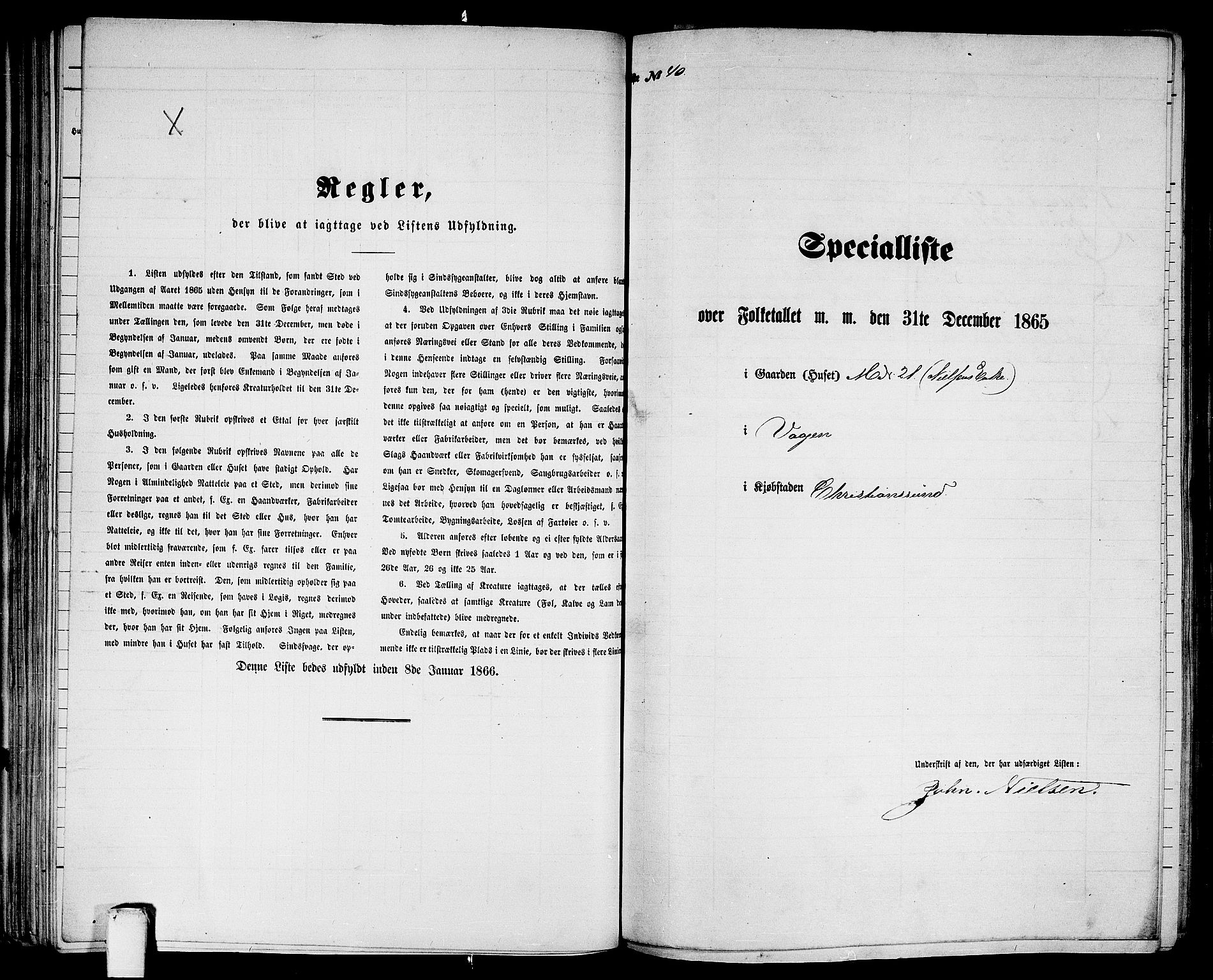 RA, Folketelling 1865 for 1503B Kristiansund prestegjeld, Kristiansund kjøpstad, 1865, s. 88