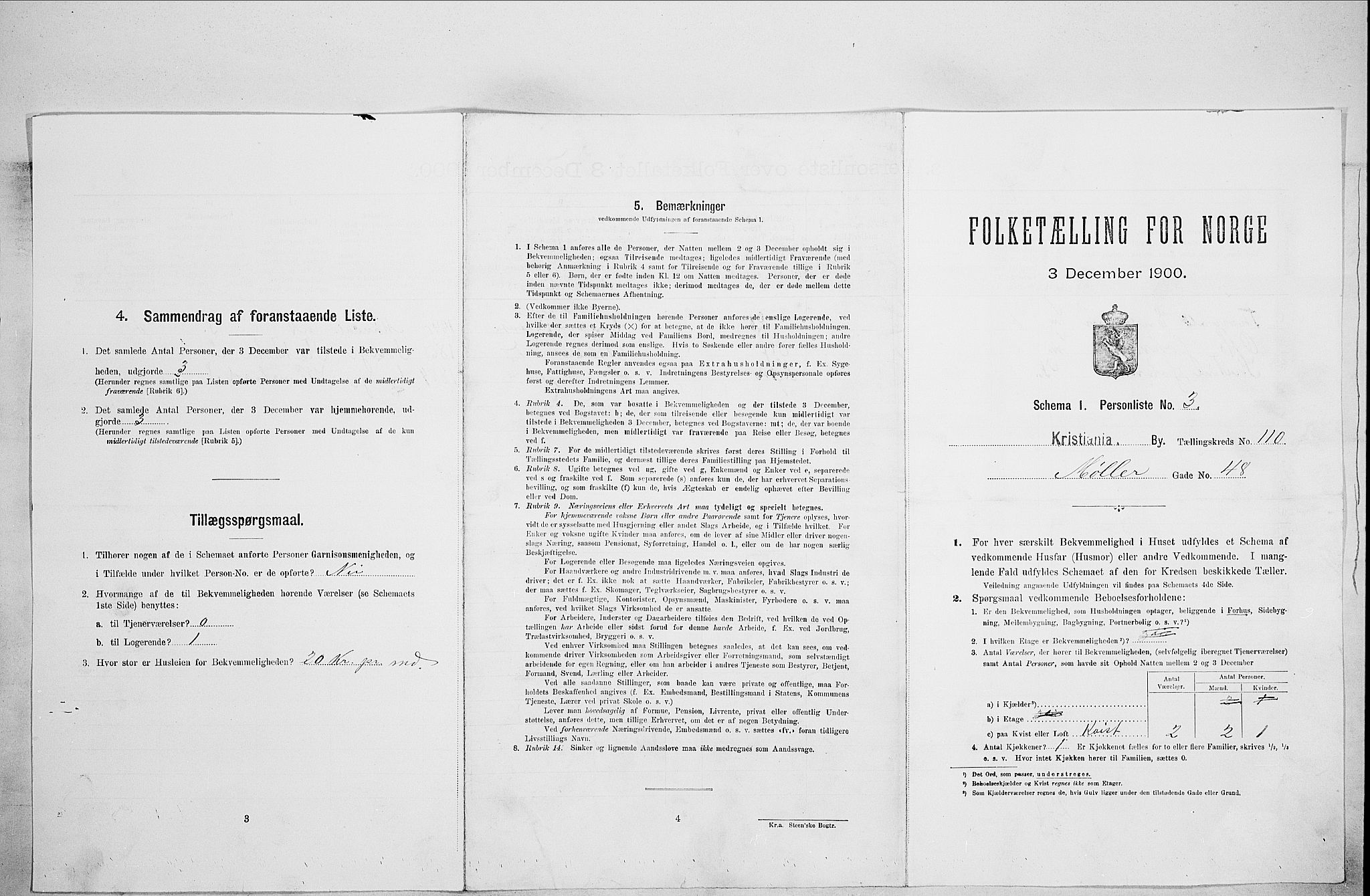 SAO, Folketelling 1900 for 0301 Kristiania kjøpstad, 1900, s. 62389