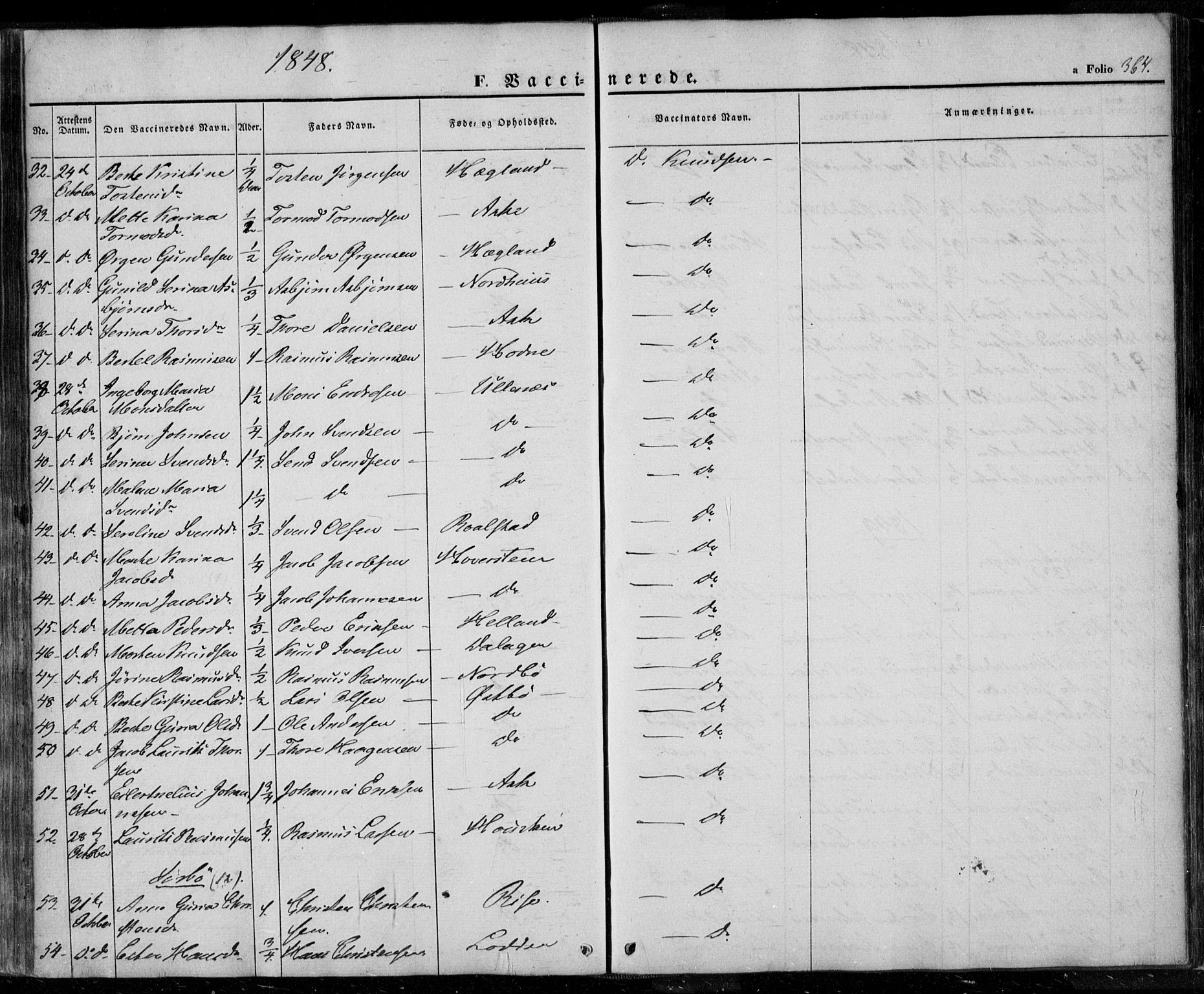 Rennesøy sokneprestkontor, AV/SAST-A -101827/H/Ha/Haa/L0005: Ministerialbok nr. A 5, 1838-1859, s. 364