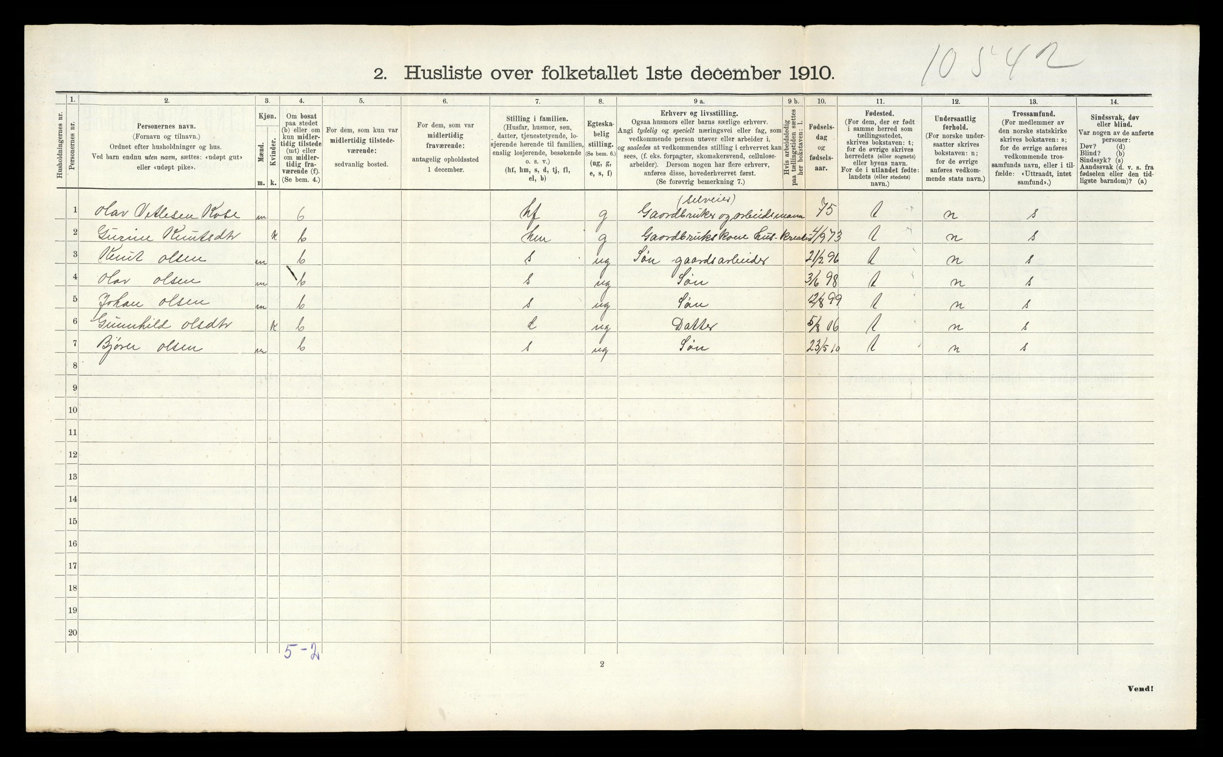 RA, Folketelling 1910 for 0832 Mo herred, 1910, s. 467