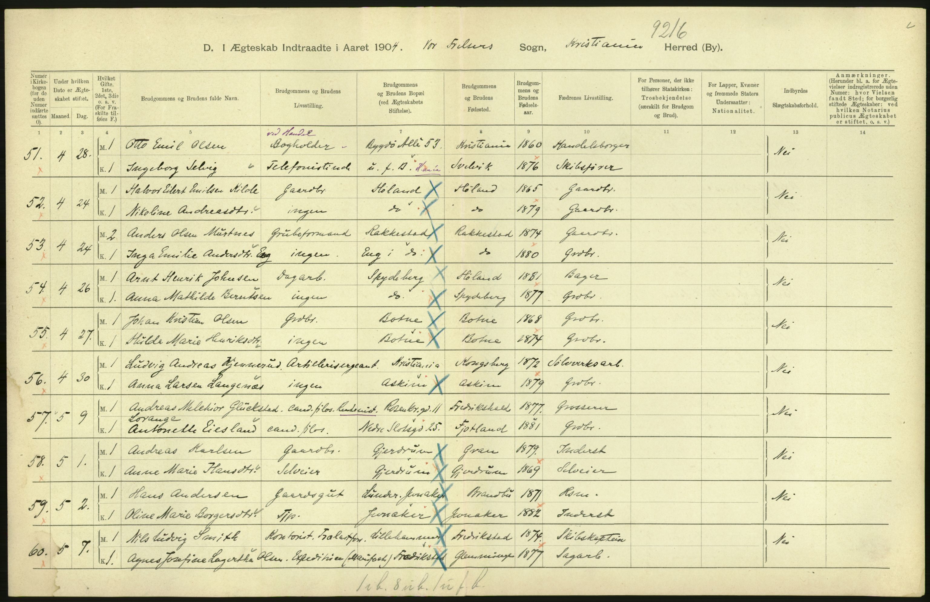 Statistisk sentralbyrå, Sosiodemografiske emner, Befolkning, AV/RA-S-2228/D/Df/Dfa/Dfab/L0004: Kristiania: Gifte, døde, 1904, s. 232