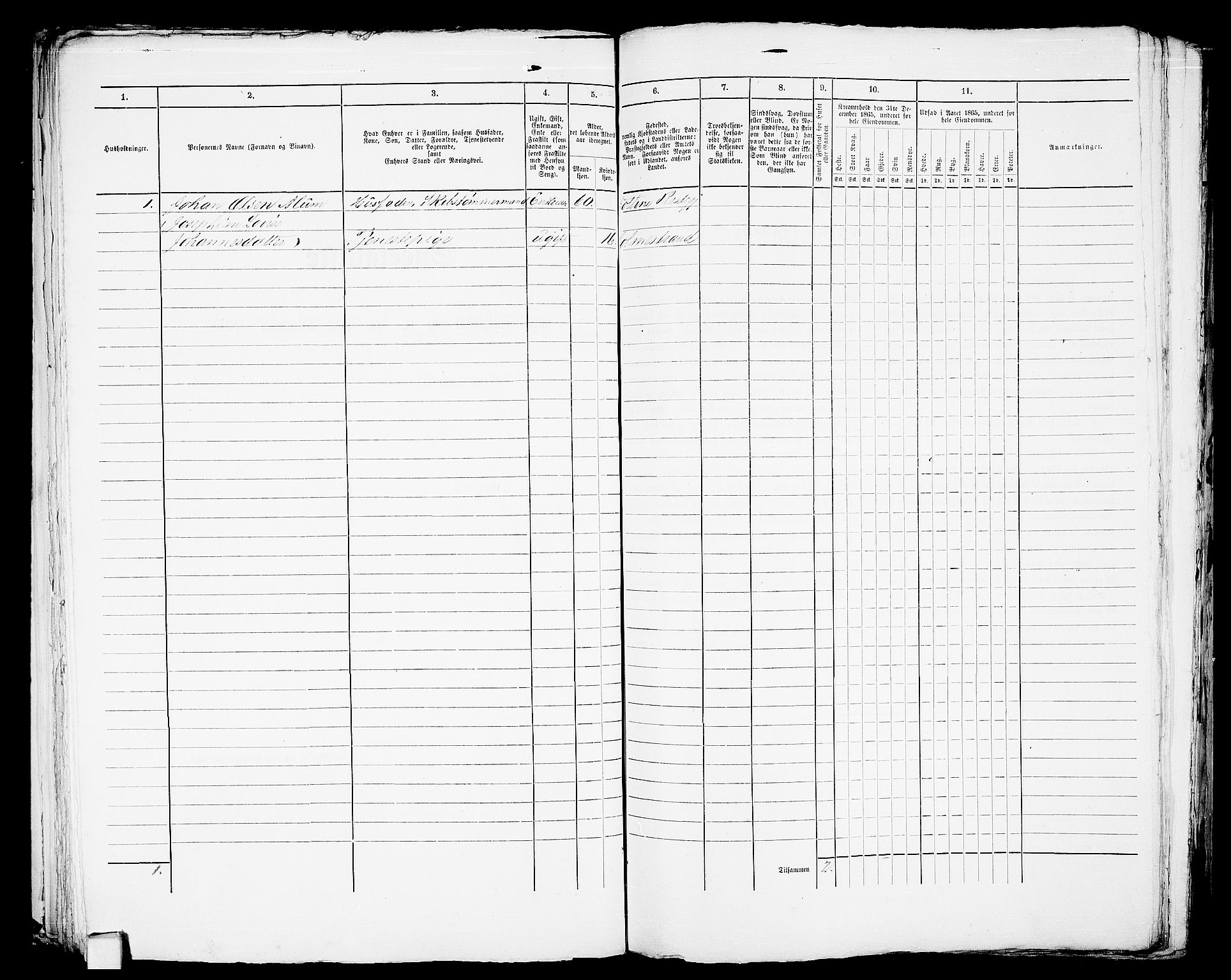 RA, Folketelling 1865 for 0702B Botne prestegjeld, Holmestrand kjøpstad, 1865, s. 128