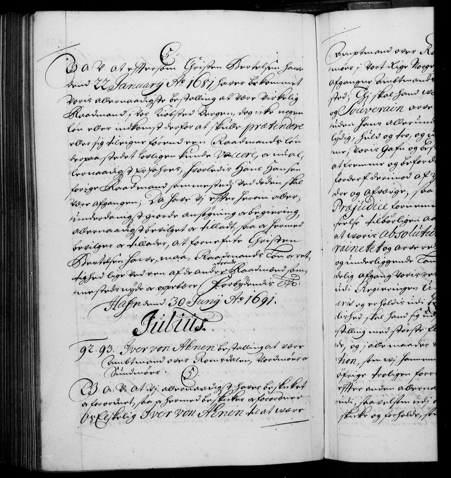 Danske Kanselli 1572-1799, RA/EA-3023/F/Fc/Fca/Fcaa/L0015: Norske registre (mikrofilm), 1688-1691, s. 480b
