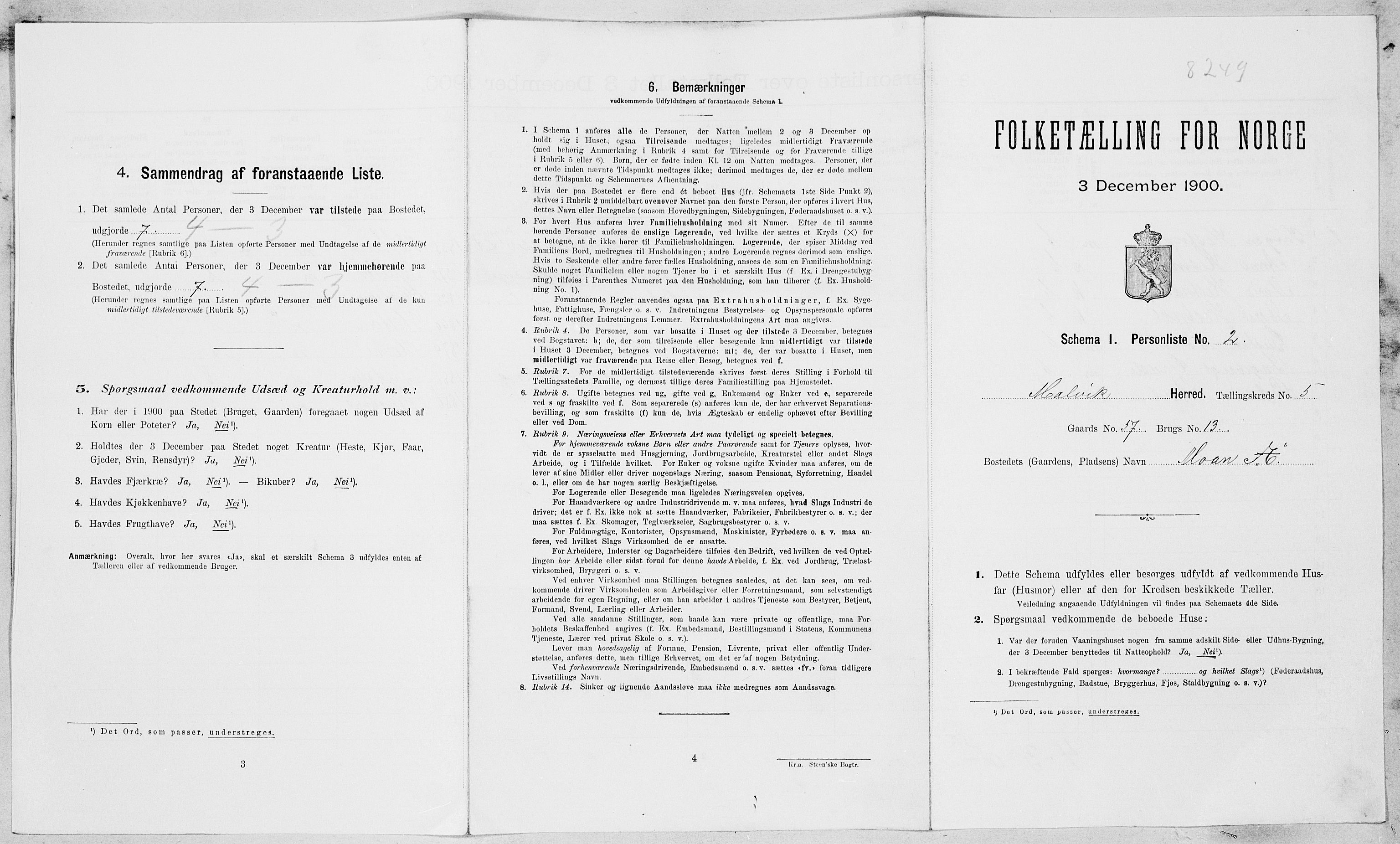 , Folketelling 1900 for 1663 Malvik herred, 1900, s. 381