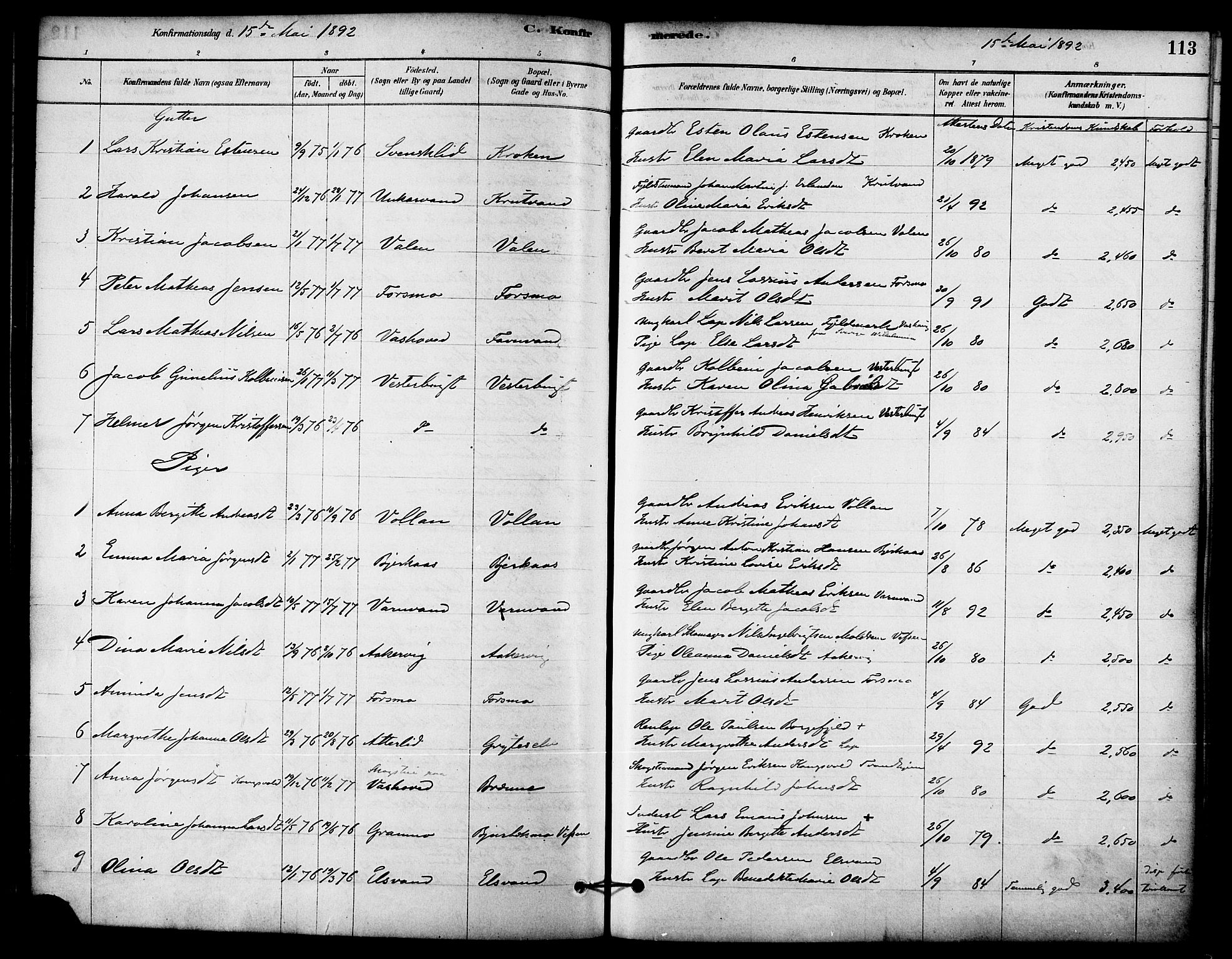 Ministerialprotokoller, klokkerbøker og fødselsregistre - Nordland, SAT/A-1459/823/L0325: Ministerialbok nr. 823A02, 1878-1898, s. 113