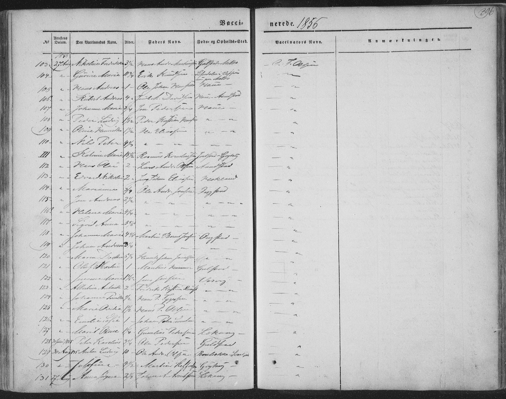 Ministerialprotokoller, klokkerbøker og fødselsregistre - Nordland, AV/SAT-A-1459/888/L1241: Ministerialbok nr. 888A07, 1849-1869, s. 396