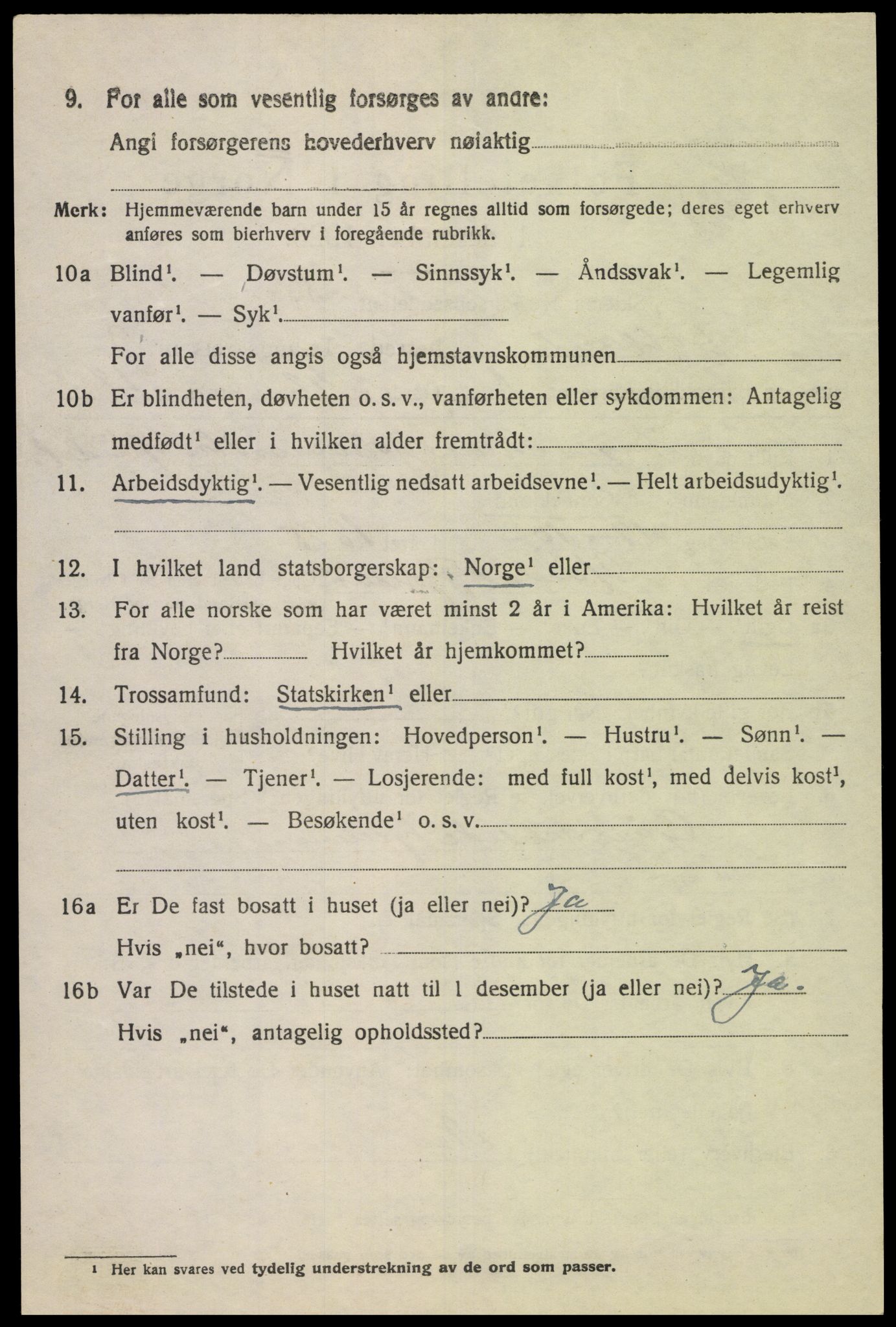 SAK, Folketelling 1920 for 1036 Fjotland herred, 1920, s. 2229