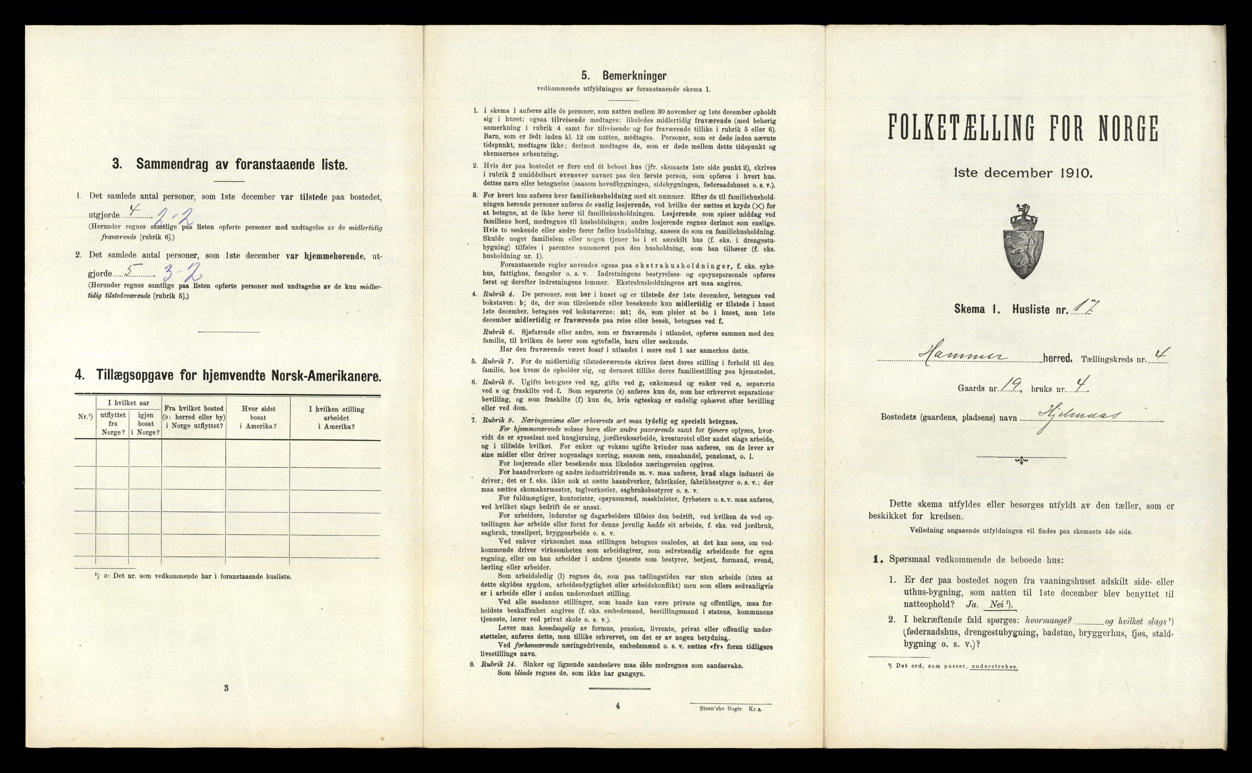 RA, Folketelling 1910 for 1254 Hamre herred, 1910, s. 270