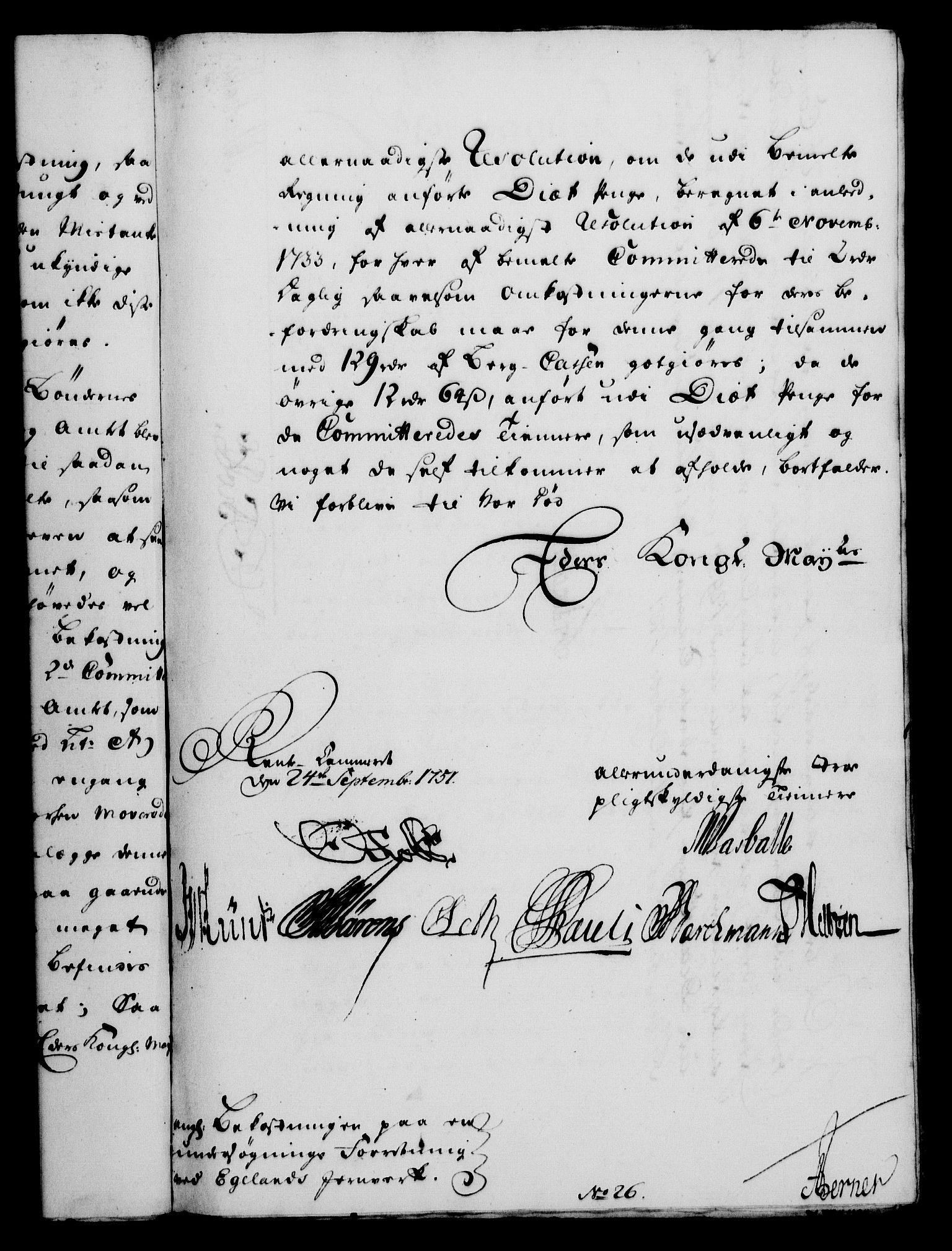 Rentekammeret, Kammerkanselliet, RA/EA-3111/G/Gf/Gfa/L0033: Norsk relasjons- og resolusjonsprotokoll (merket RK 52.33), 1751, s. 426