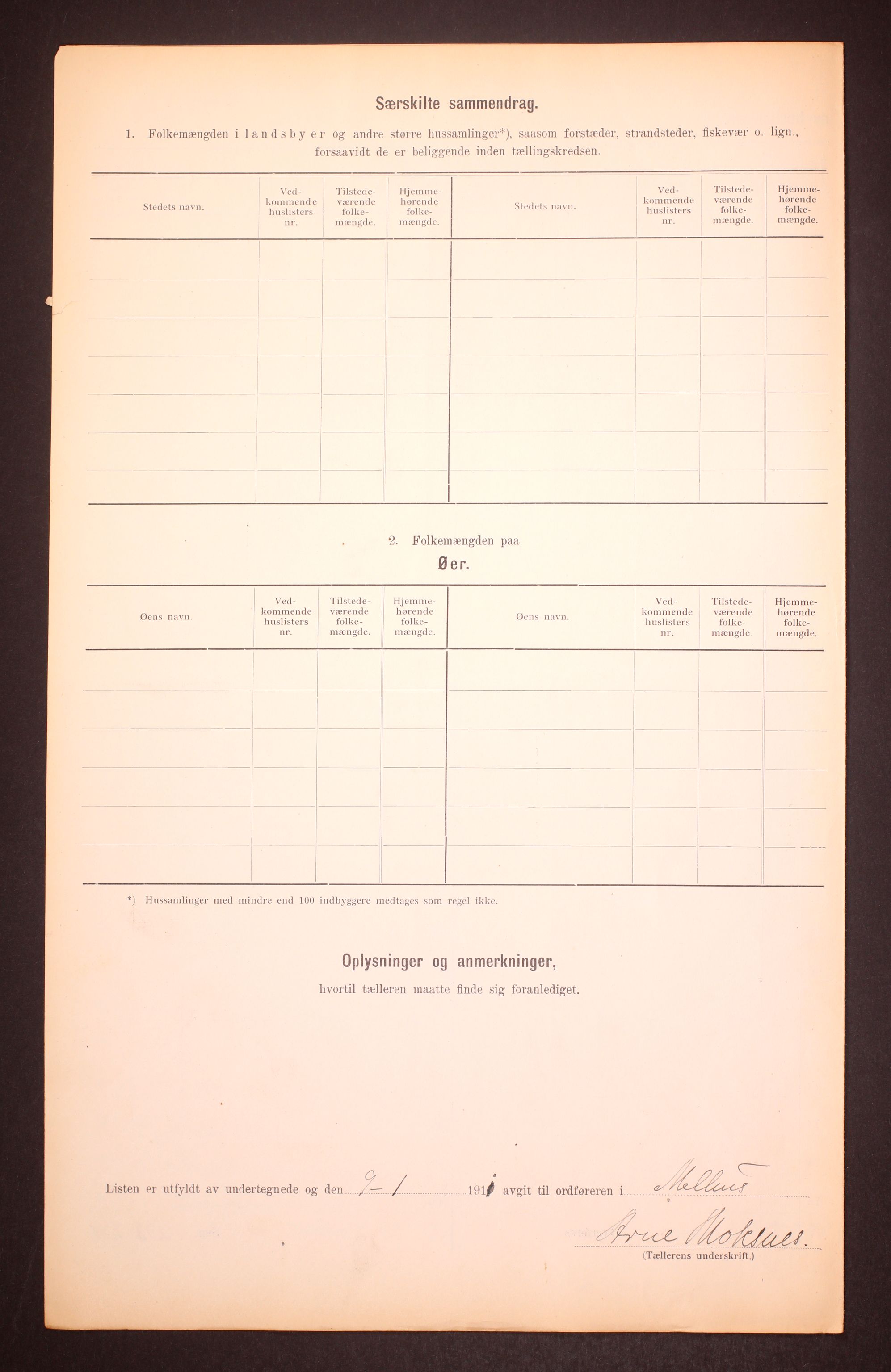 RA, Folketelling 1910 for 1653 Melhus herred, 1910, s. 6