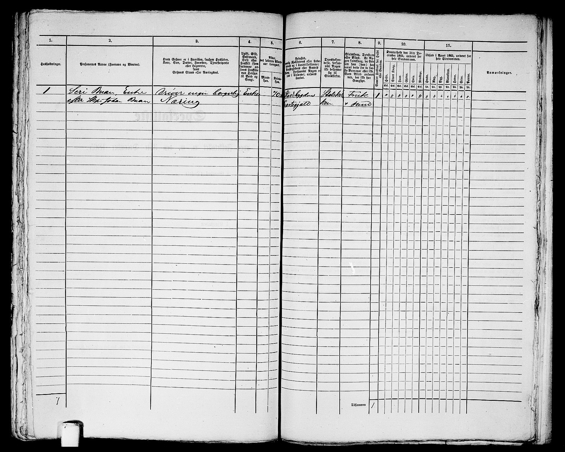 RA, Folketelling 1865 for 1601 Trondheim kjøpstad, 1865, s. 2010