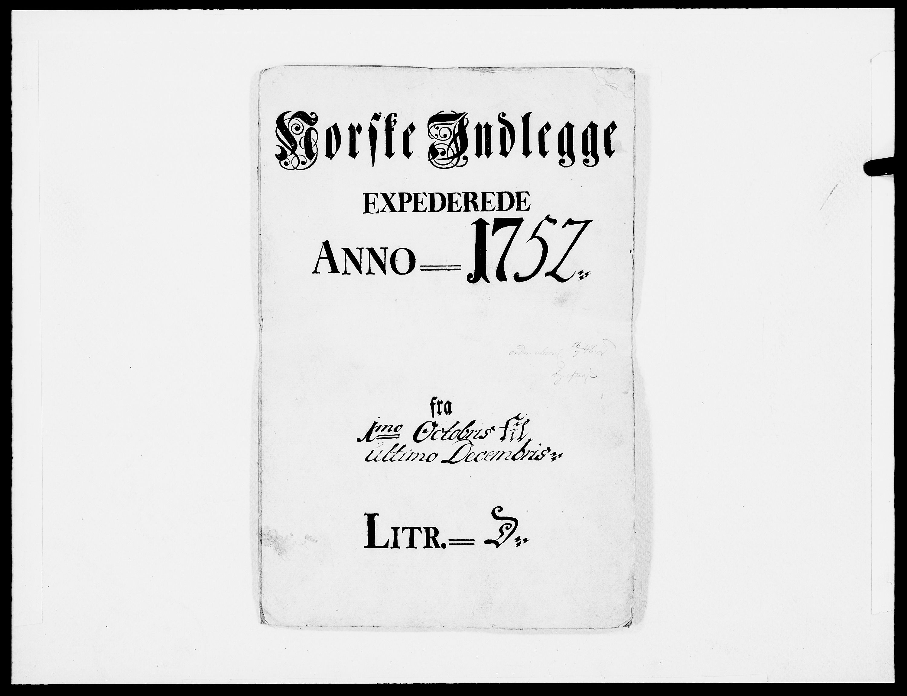Danske Kanselli 1572-1799, RA/EA-3023/F/Fc/Fcc/Fcca/L0162: Norske innlegg 1572-1799, 1752, s. 293