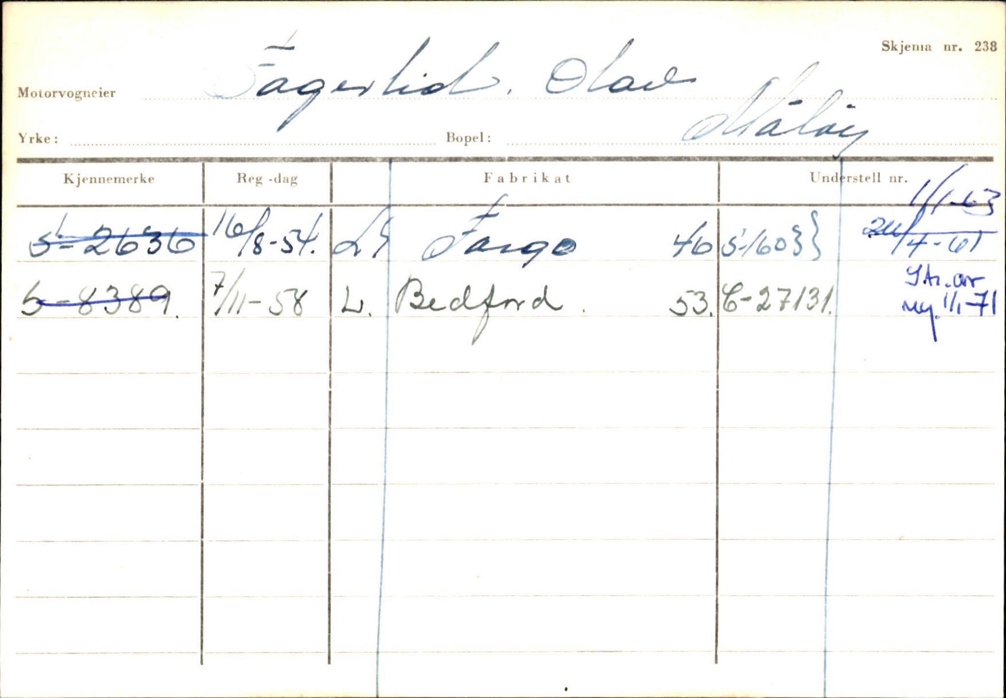 Statens vegvesen, Sogn og Fjordane vegkontor, SAB/A-5301/4/F/L0144: Registerkort Vågsøy A-R, 1945-1975, s. 510
