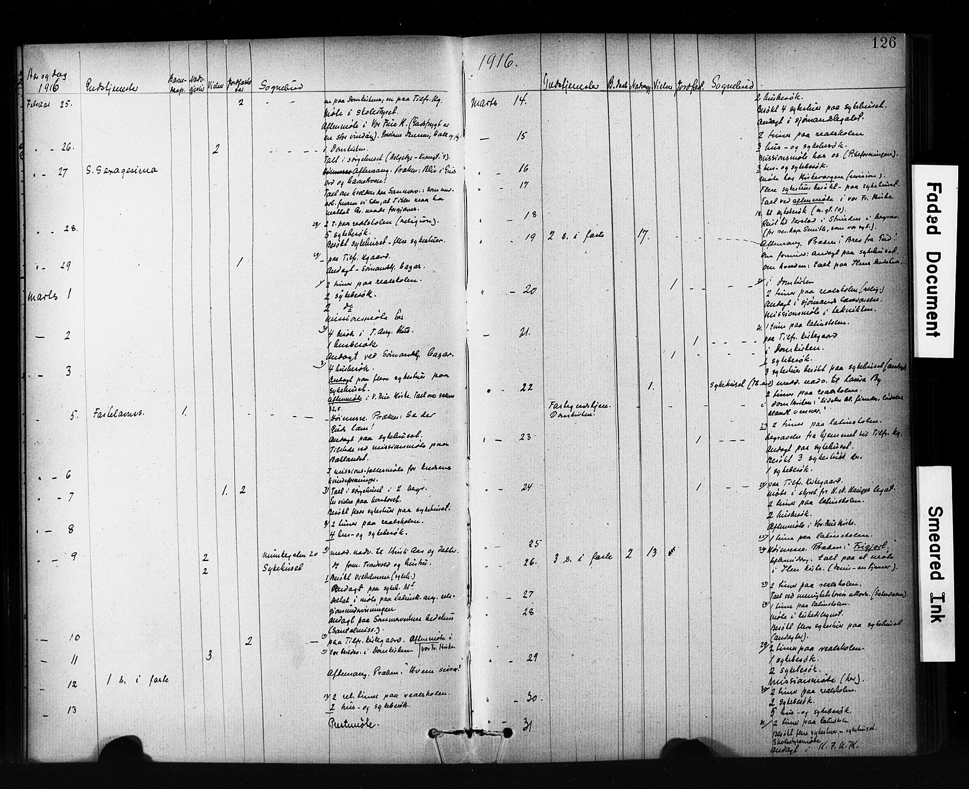 Ministerialprotokoller, klokkerbøker og fødselsregistre - Sør-Trøndelag, SAT/A-1456/601/L0071: Residerende kapellans bok nr. 601B04, 1882-1931, s. 126