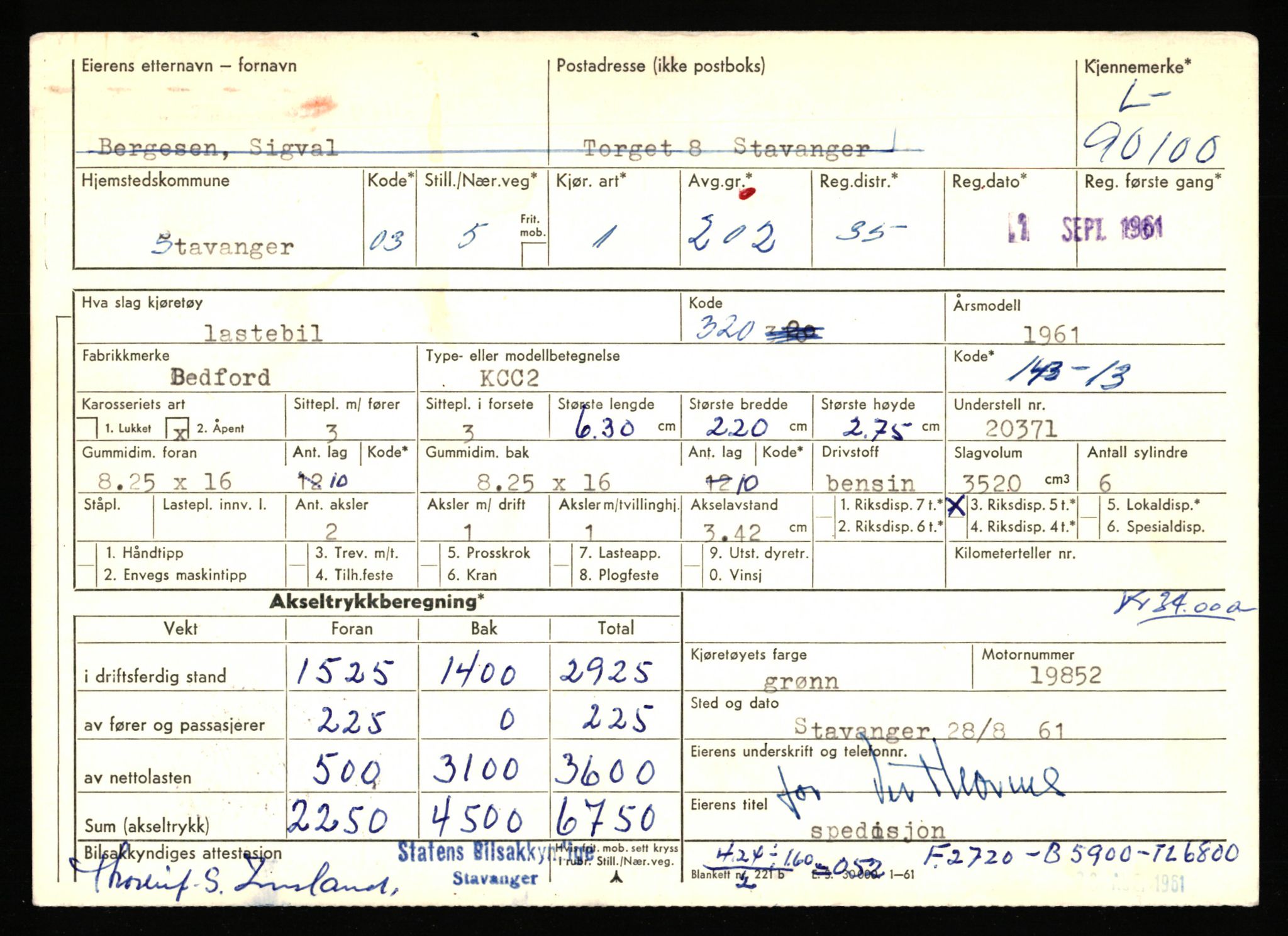 Stavanger trafikkstasjon, AV/SAST-A-101942/0/F/L0075: L-88800 - L-92499, 1930-1971, s. 879