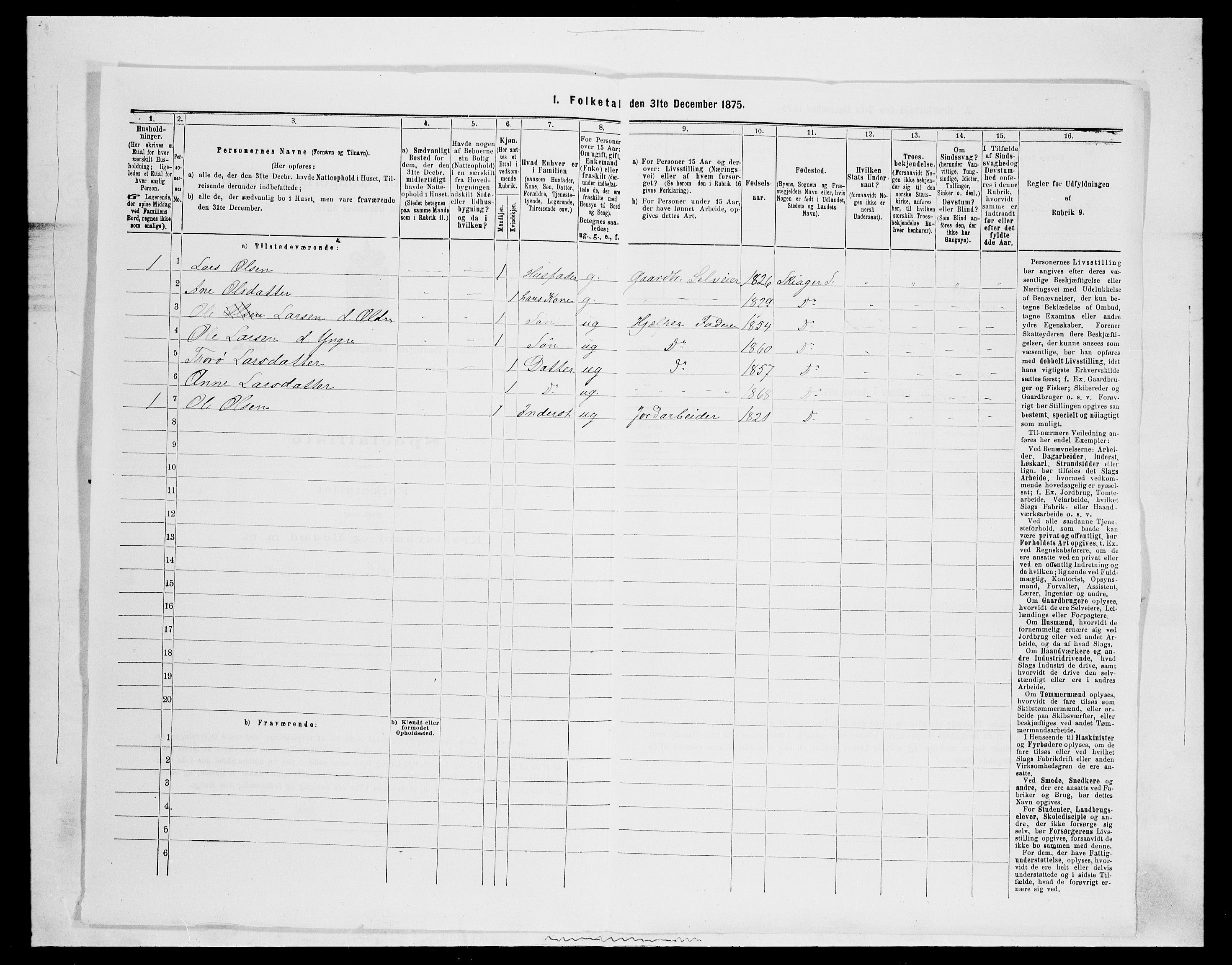 SAH, Folketelling 1875 for 0513P Skjåk prestegjeld, 1875, s. 60