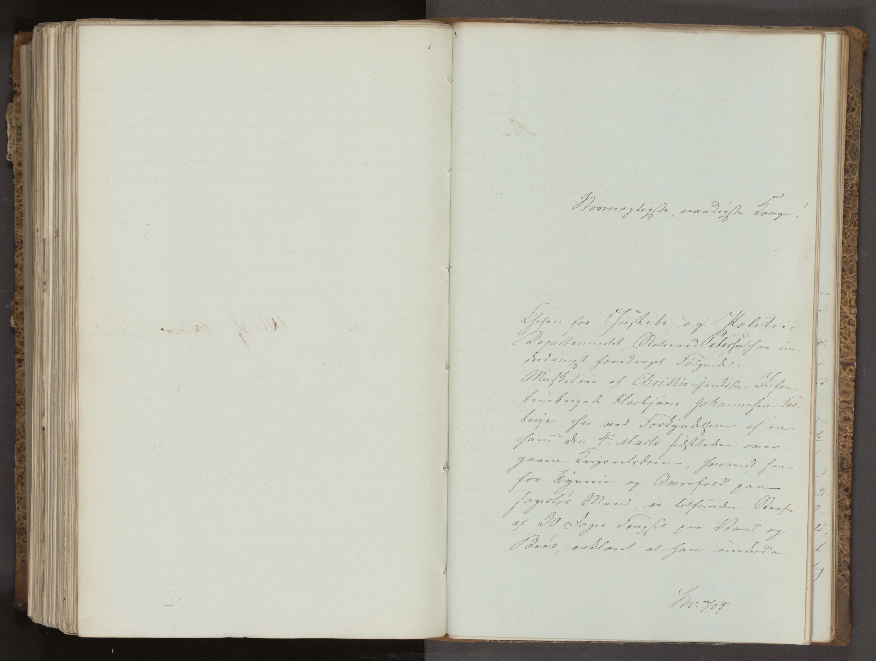 Statsrådsavdelingen i Stockholm, AV/RA-S-1003/D/Da/L0218: Regjeringsinnstillinger nr. 475-715, 1845
