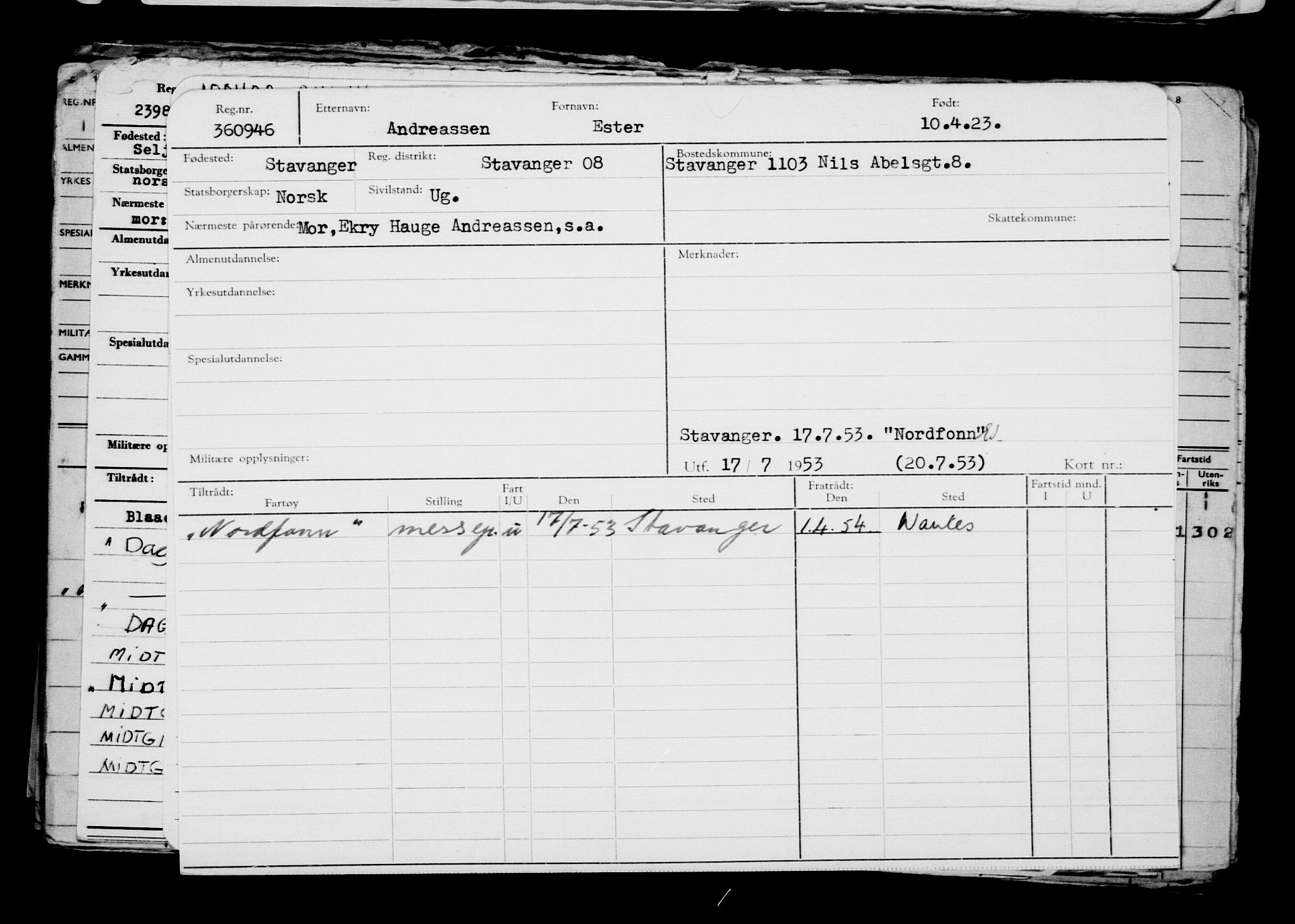 Direktoratet for sjømenn, AV/RA-S-3545/G/Gb/L0217: Hovedkort, 1923, s. 635